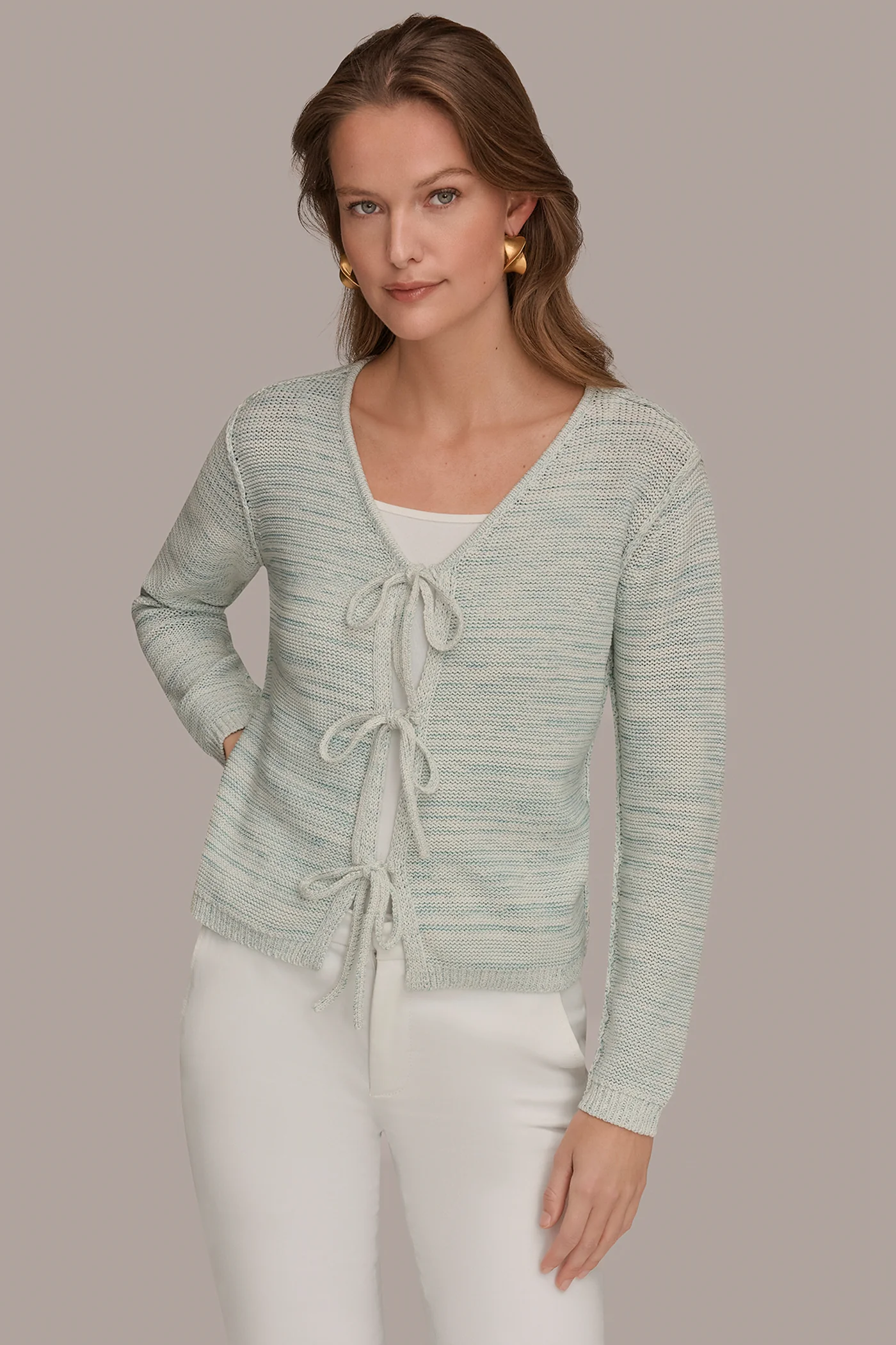 TIE-FRONT CARDIGAN - VXVOV