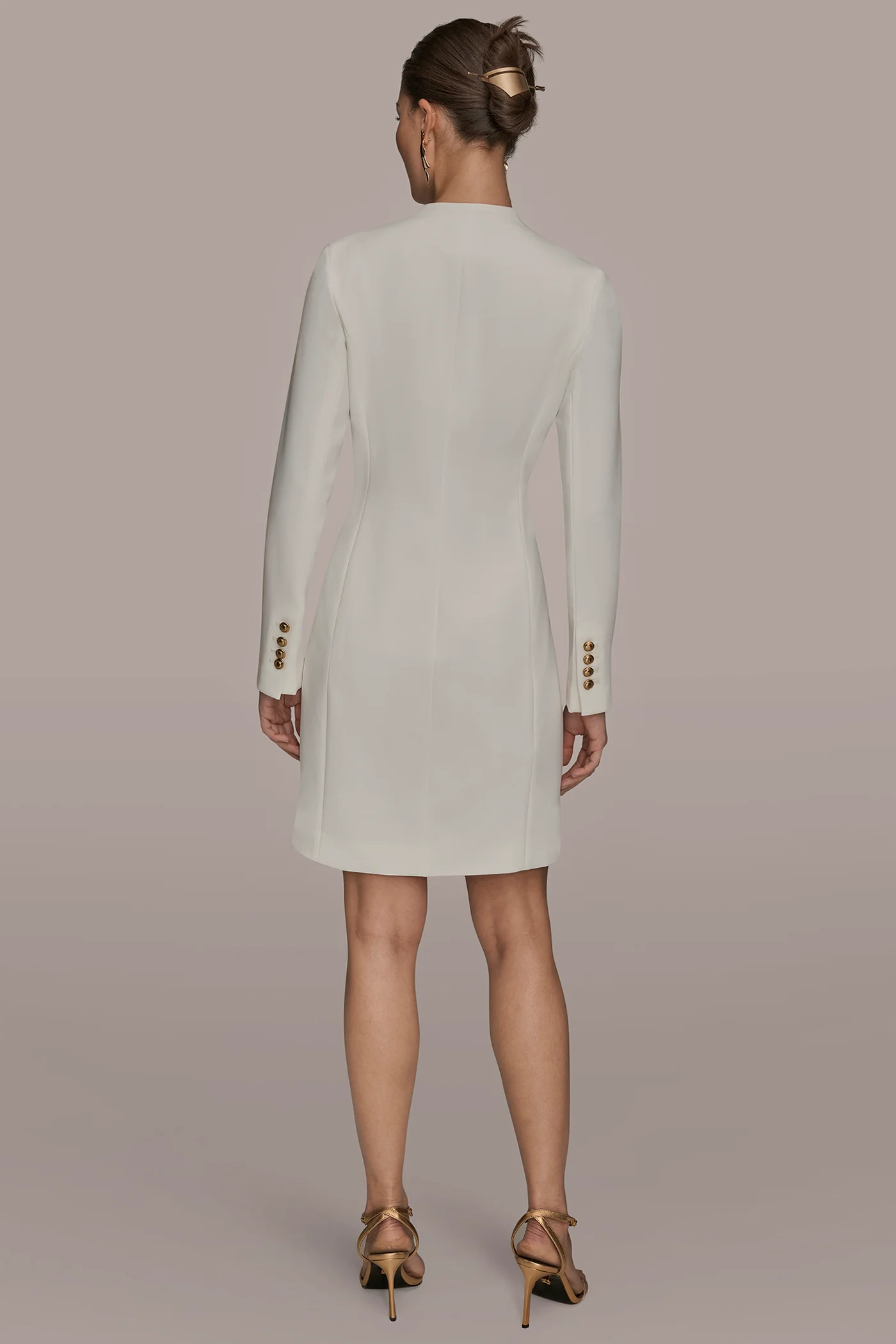 LONG SLEEVE MINI WRAP JACKET DRESS - VXVOV