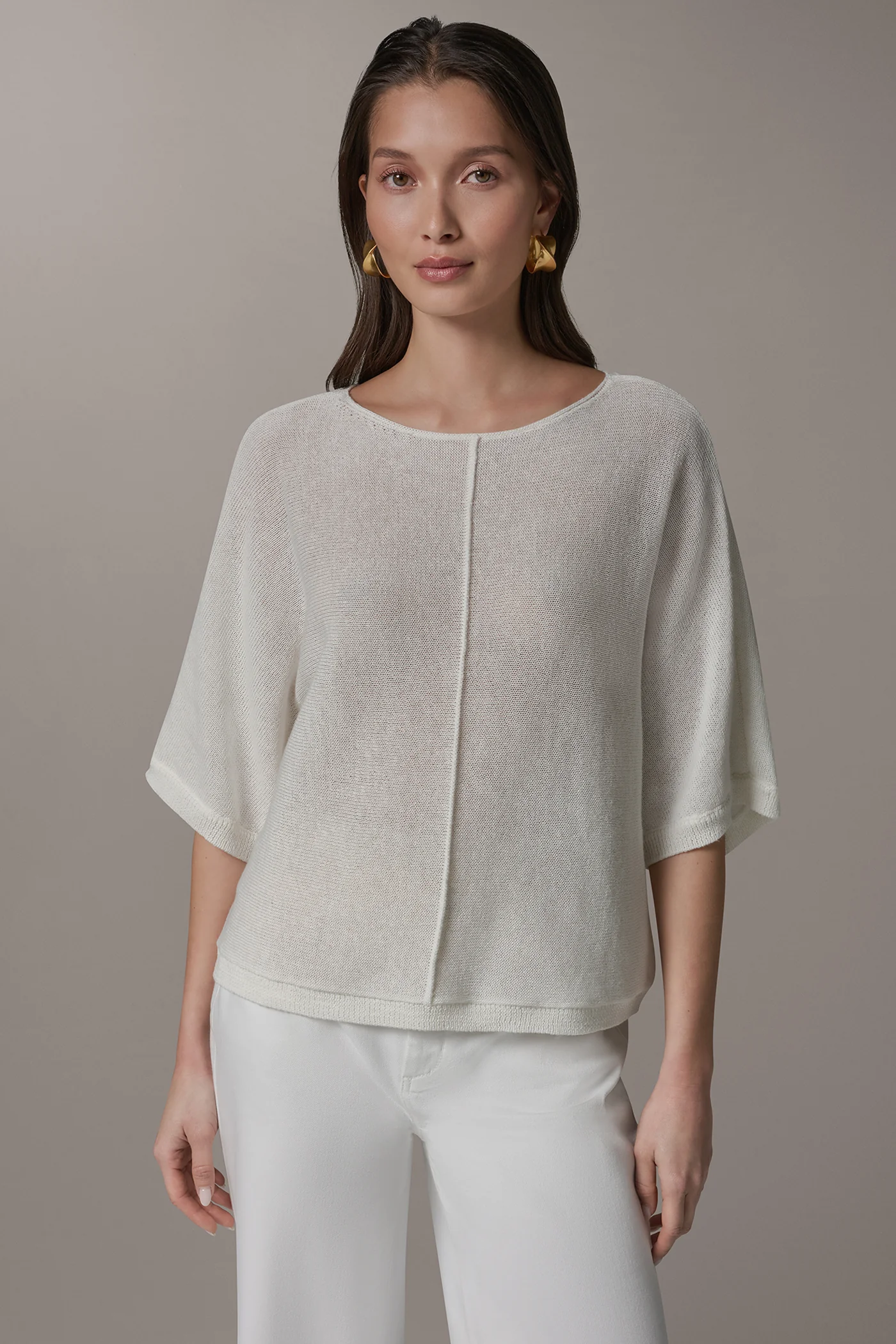 DOLMAN SLEEVE BOAT NECK SWEATER - VXVOV