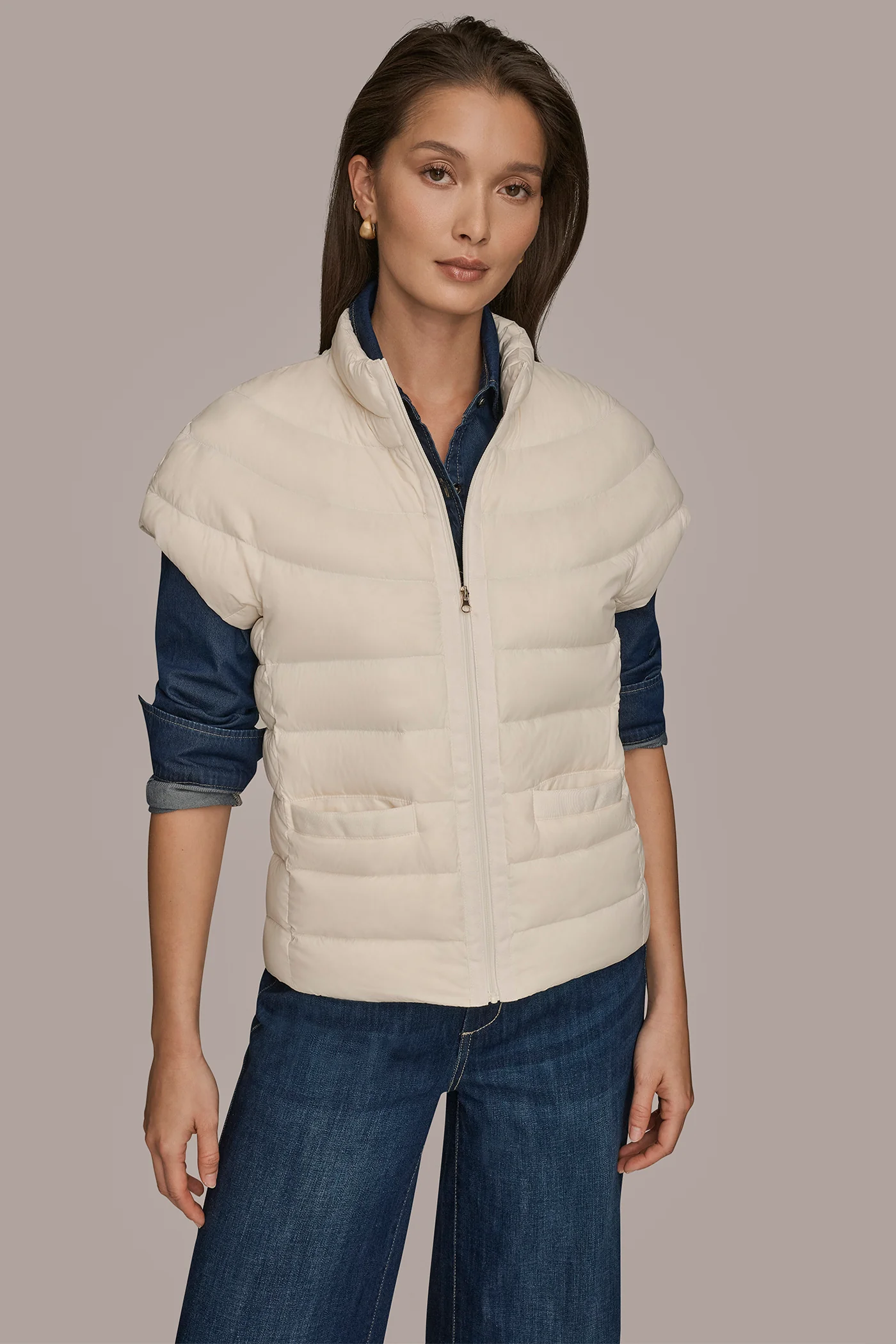 CAP SLEEVE PUFFER VEST - VXVOV