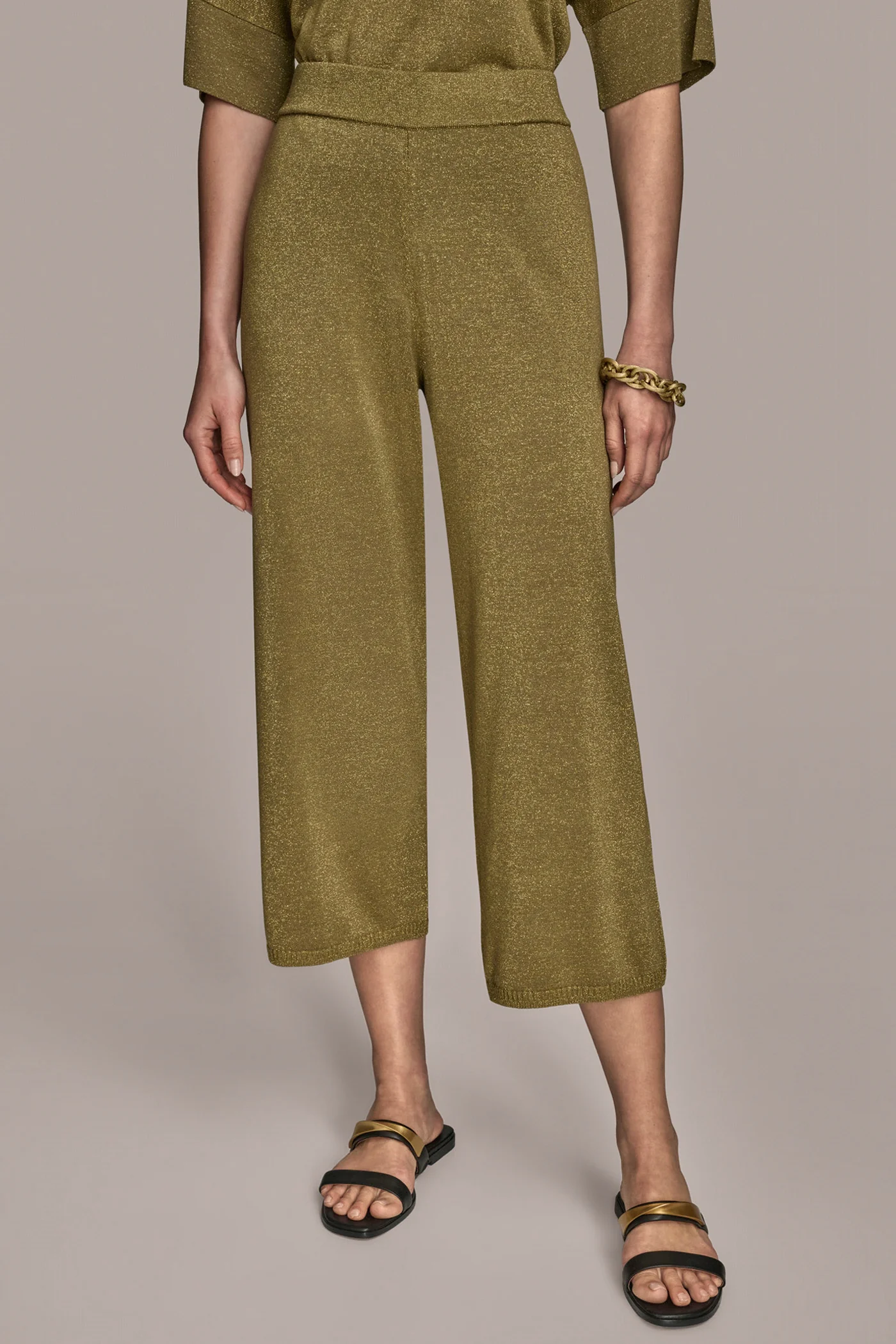 WIDE LEG SHIMMER PANT - VXVOV