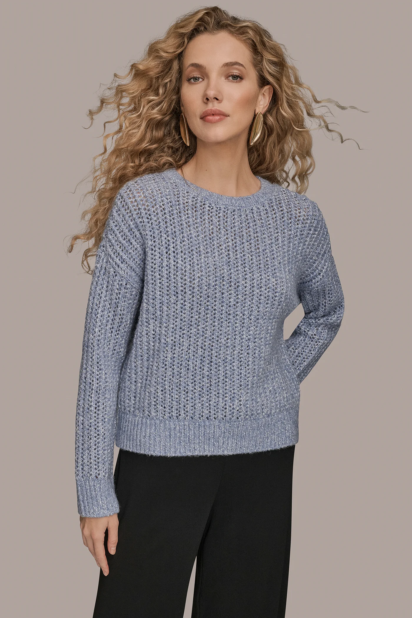 OPEN-STITCH SWEATER - VXVOV