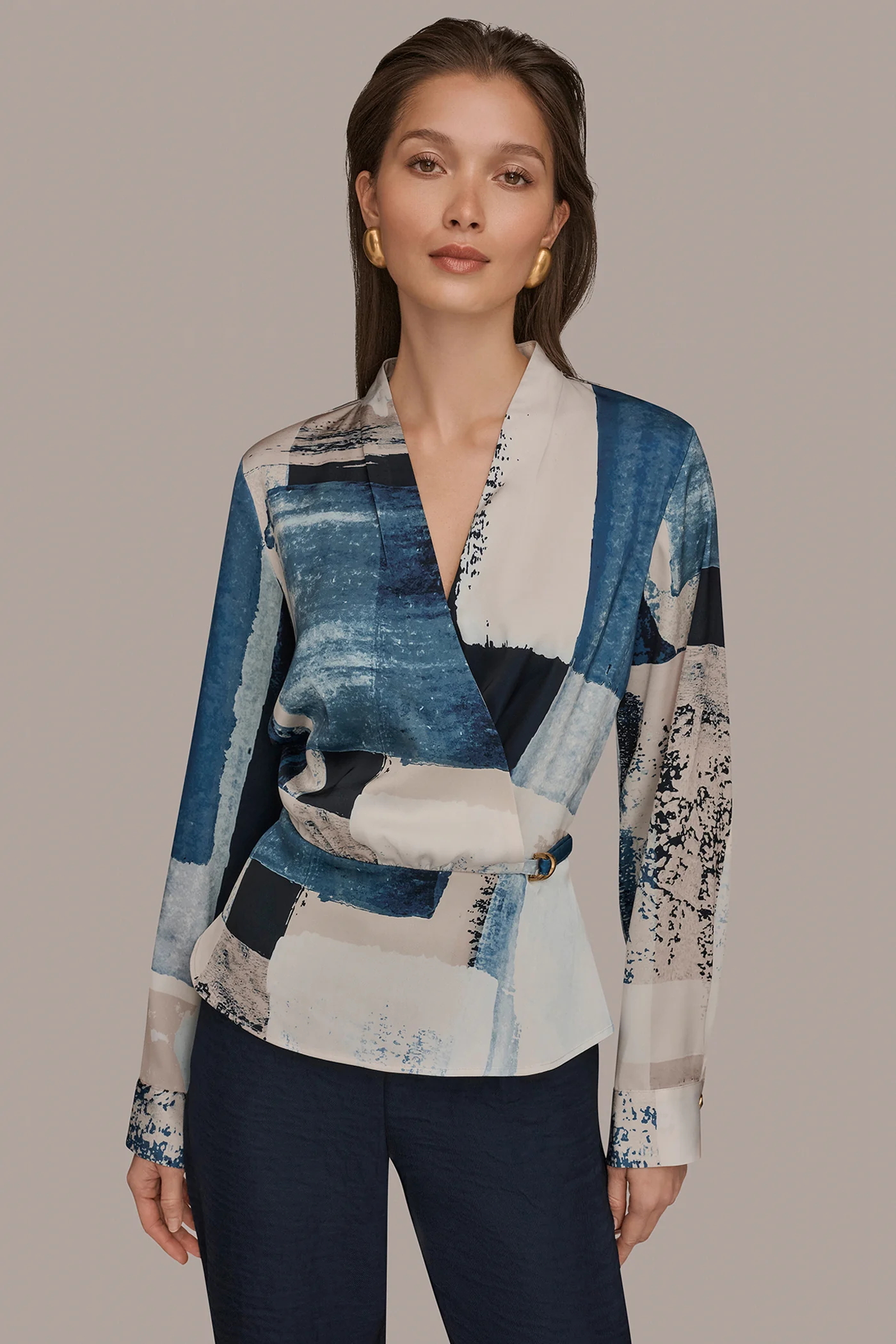FAUX WRAP BLOUSE - VXVOV