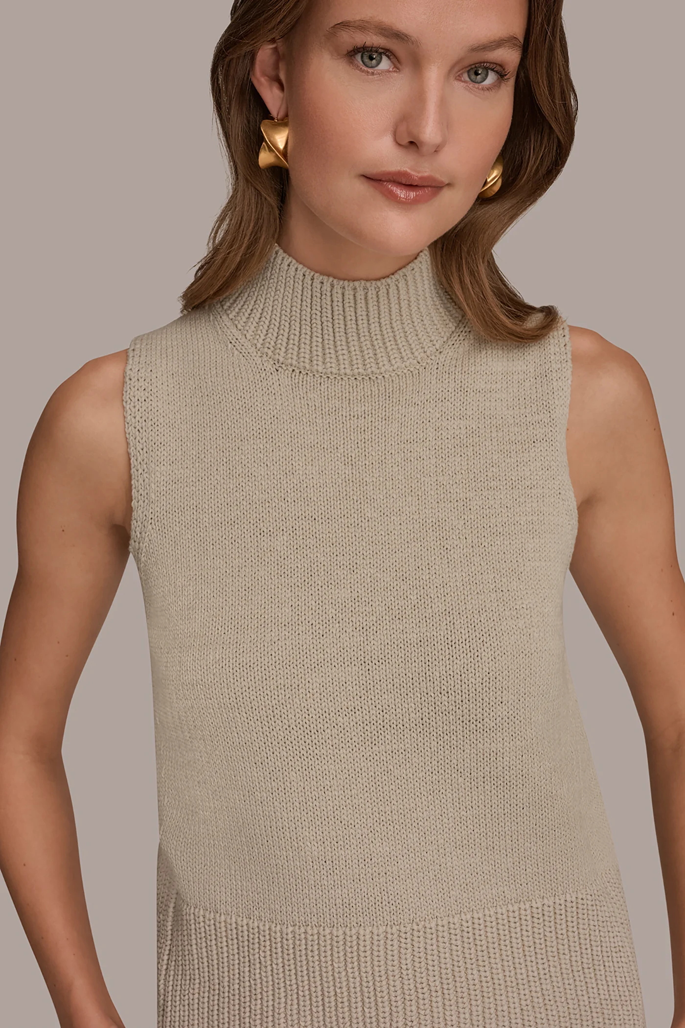SLEEVELESS A-LINE SWEATER - VXVOV
