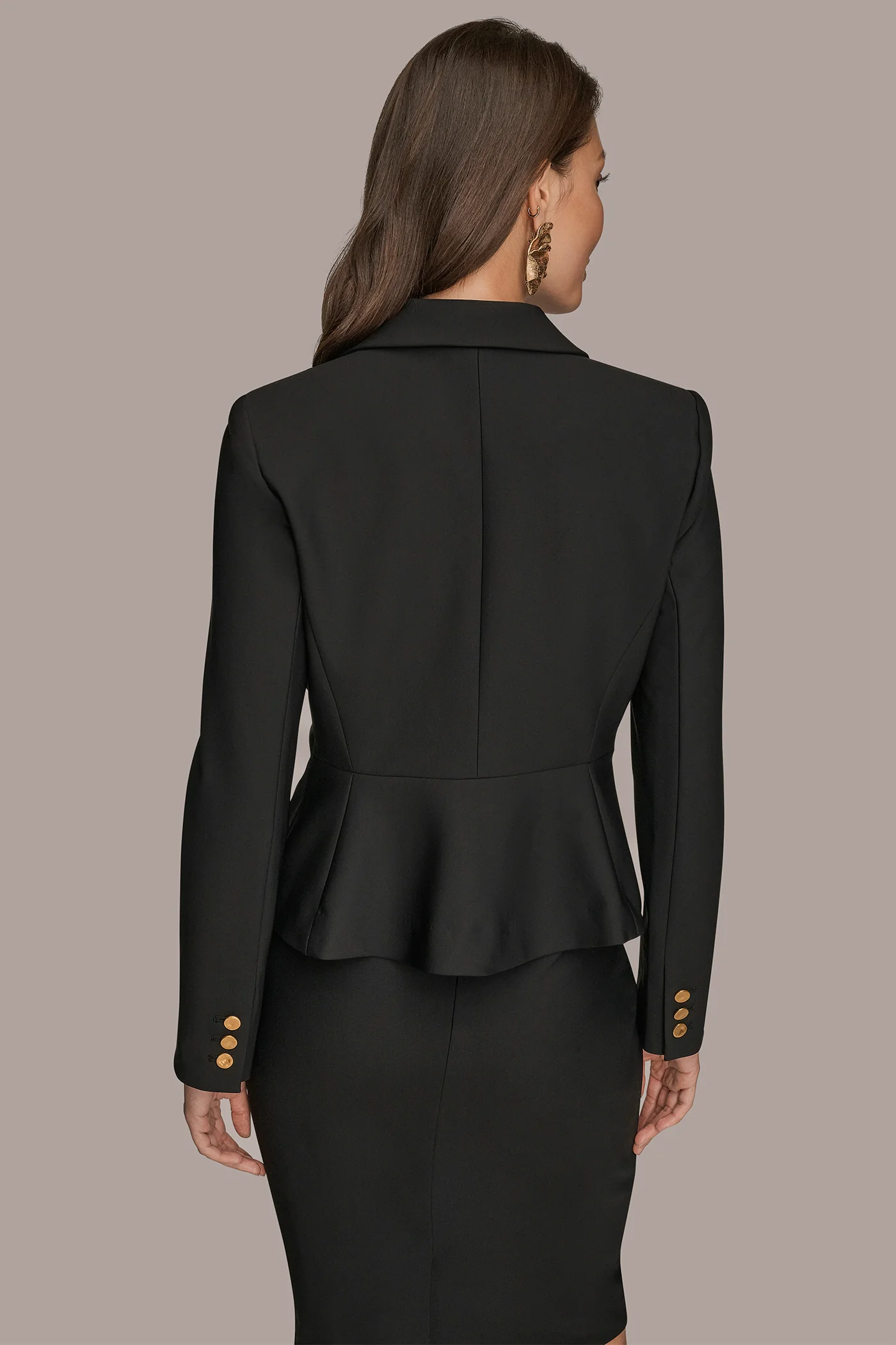 FLARED ONE-BUTTON BLAZER - VXVOV