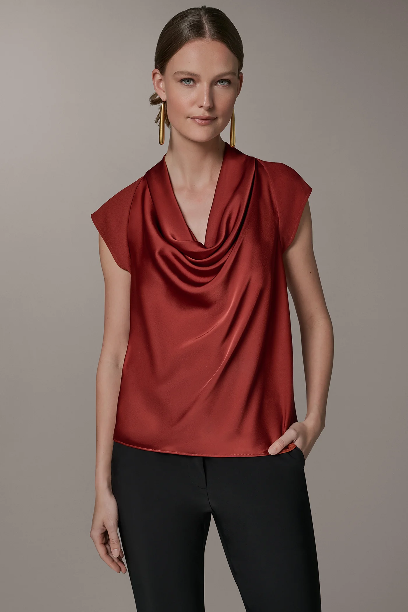COWL NECK TOP - VXVOV