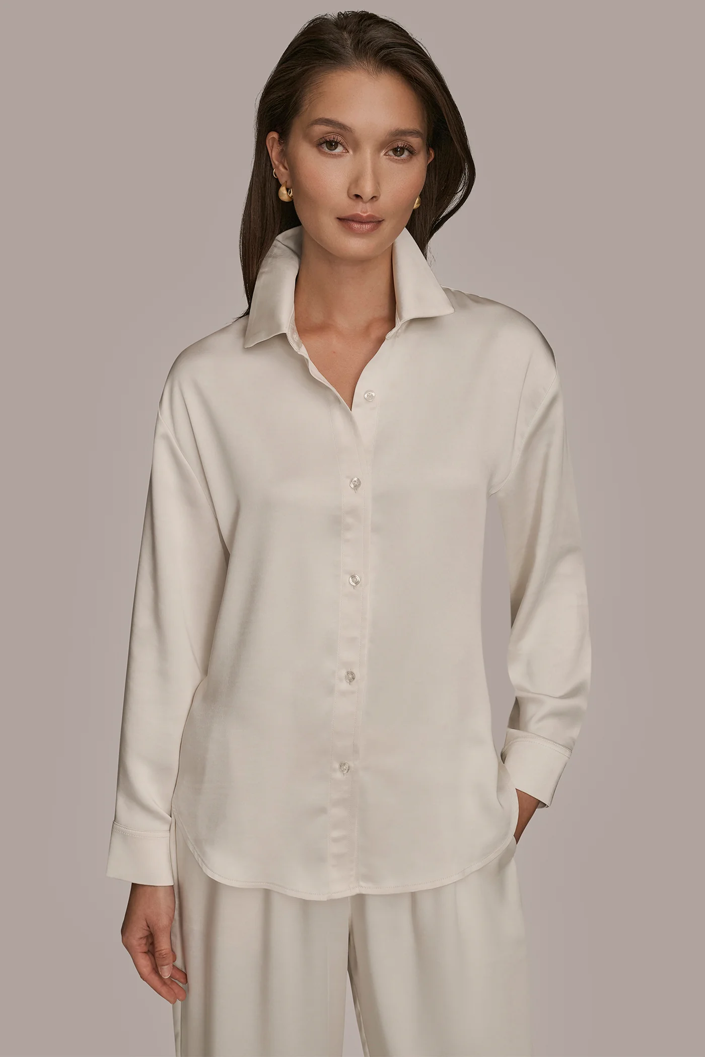 WOVEN BUTTON DOWN SHIRT - VXVOV
