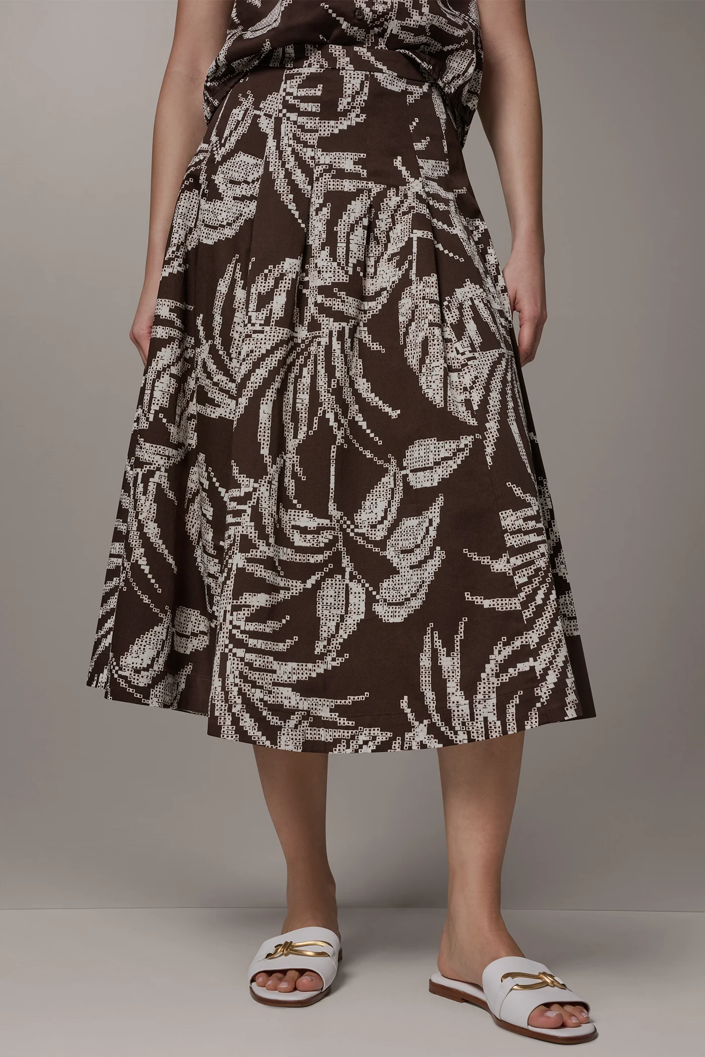 PLEATED MIDI SKIRT - VXVOV