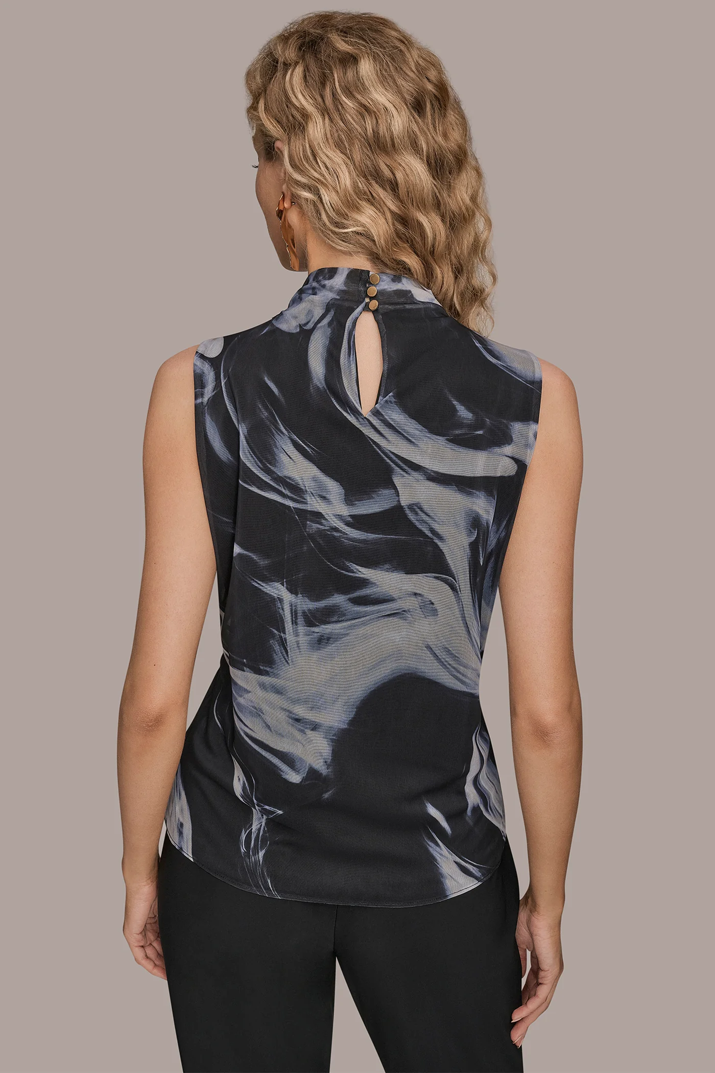 TIE-NECK HALTER BLOUSE - VXVOV