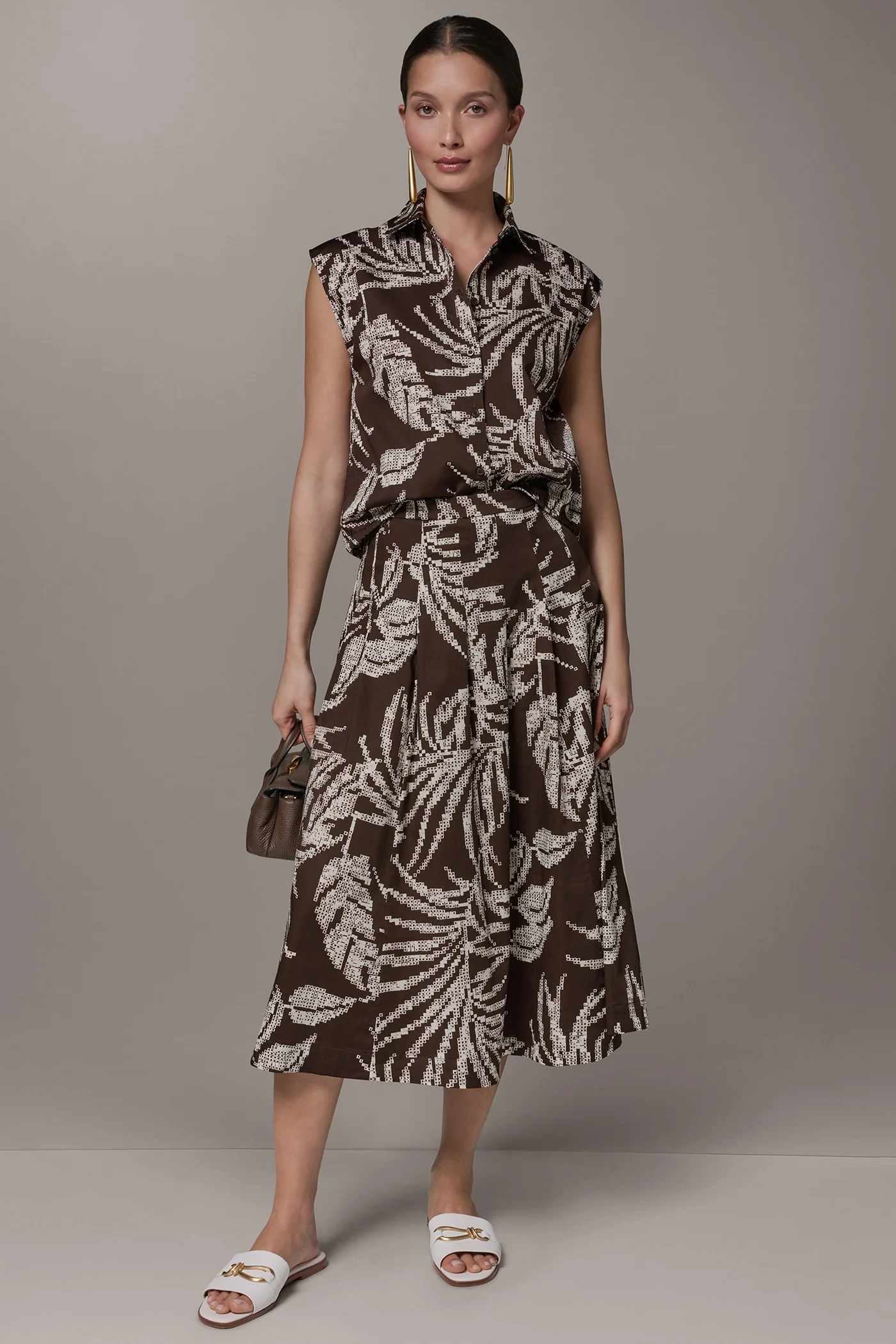 PLEATED MIDI SKIRT - VXVOV