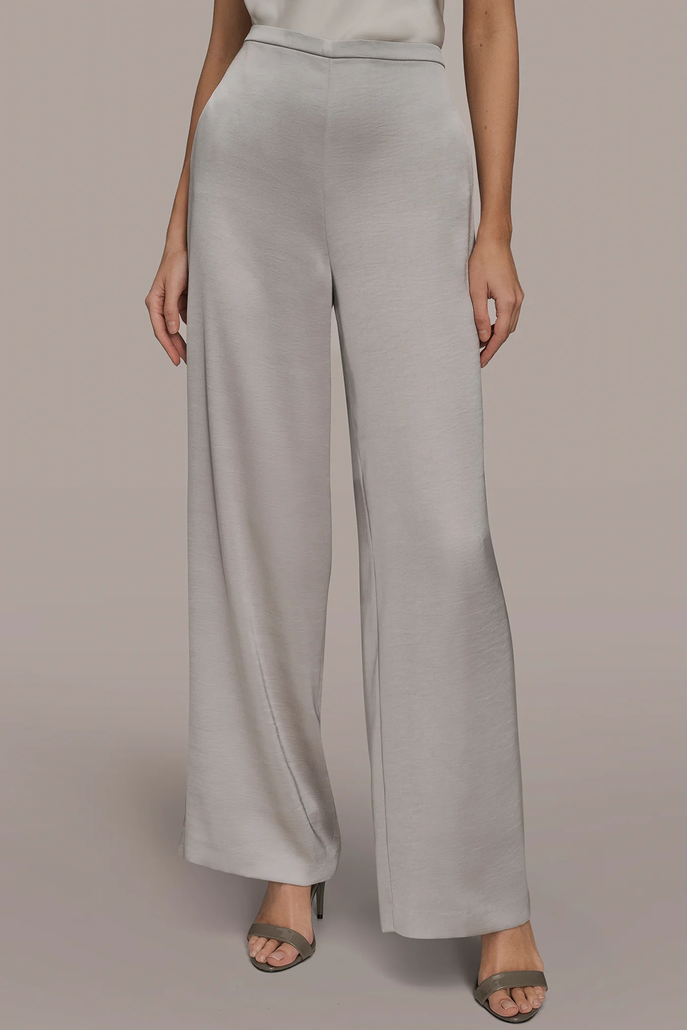 EXTRA HIGH-RISE SATIN PULL-ON PANT - VXVOV