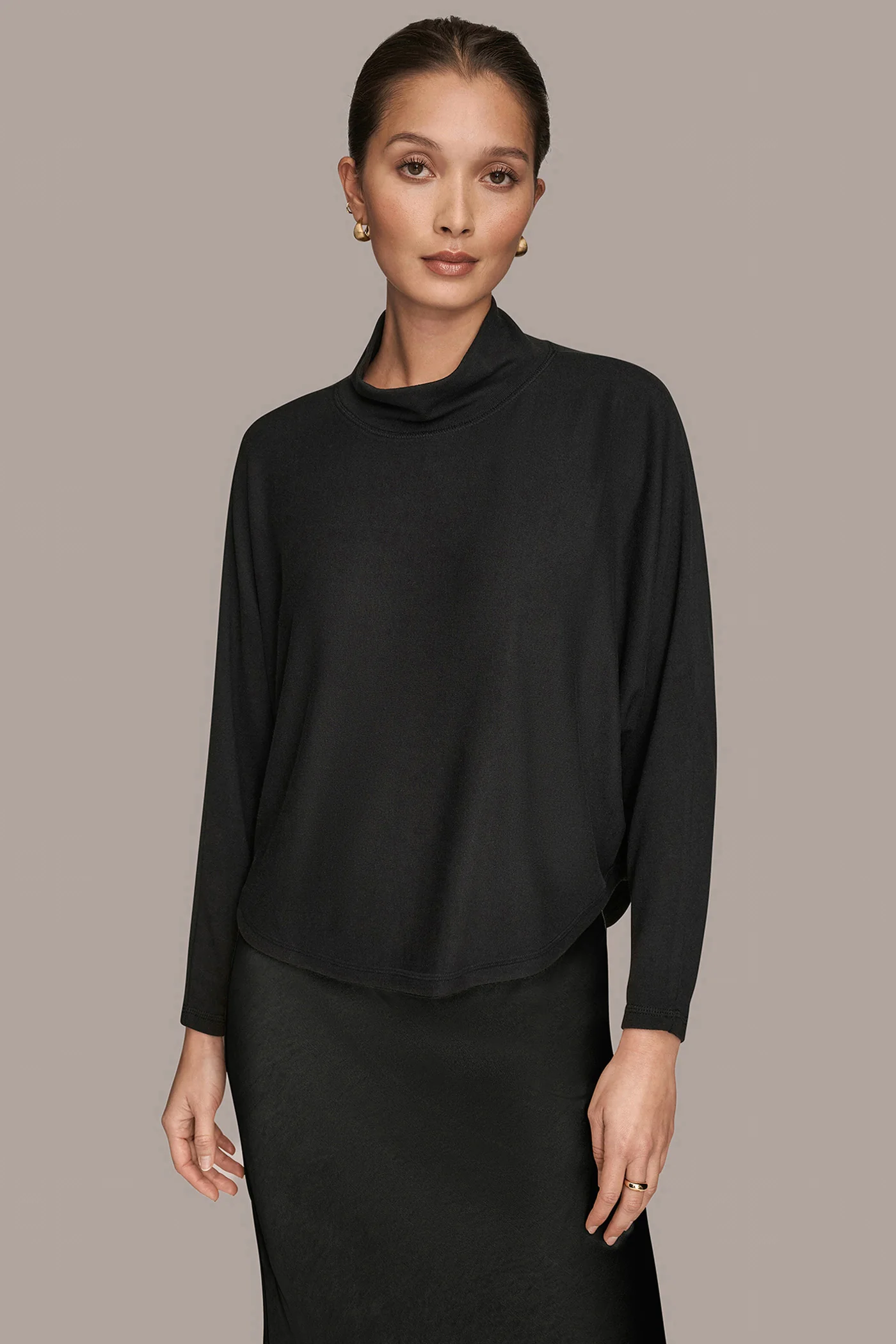 CROPPED MOCK-NECK TOP - VXVOV