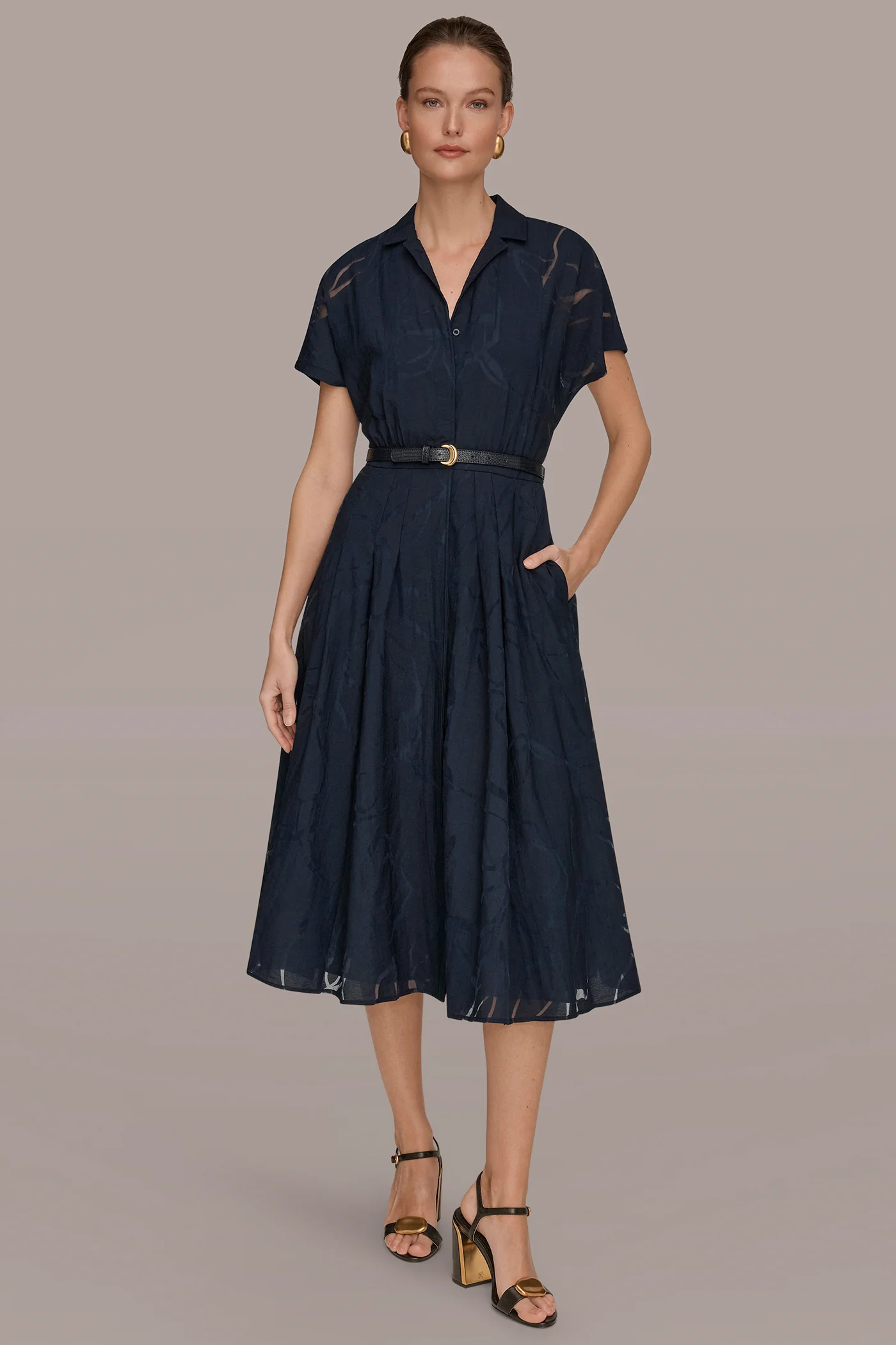 SHORT-SLEEVE SHIRT DRESS - VXVOV