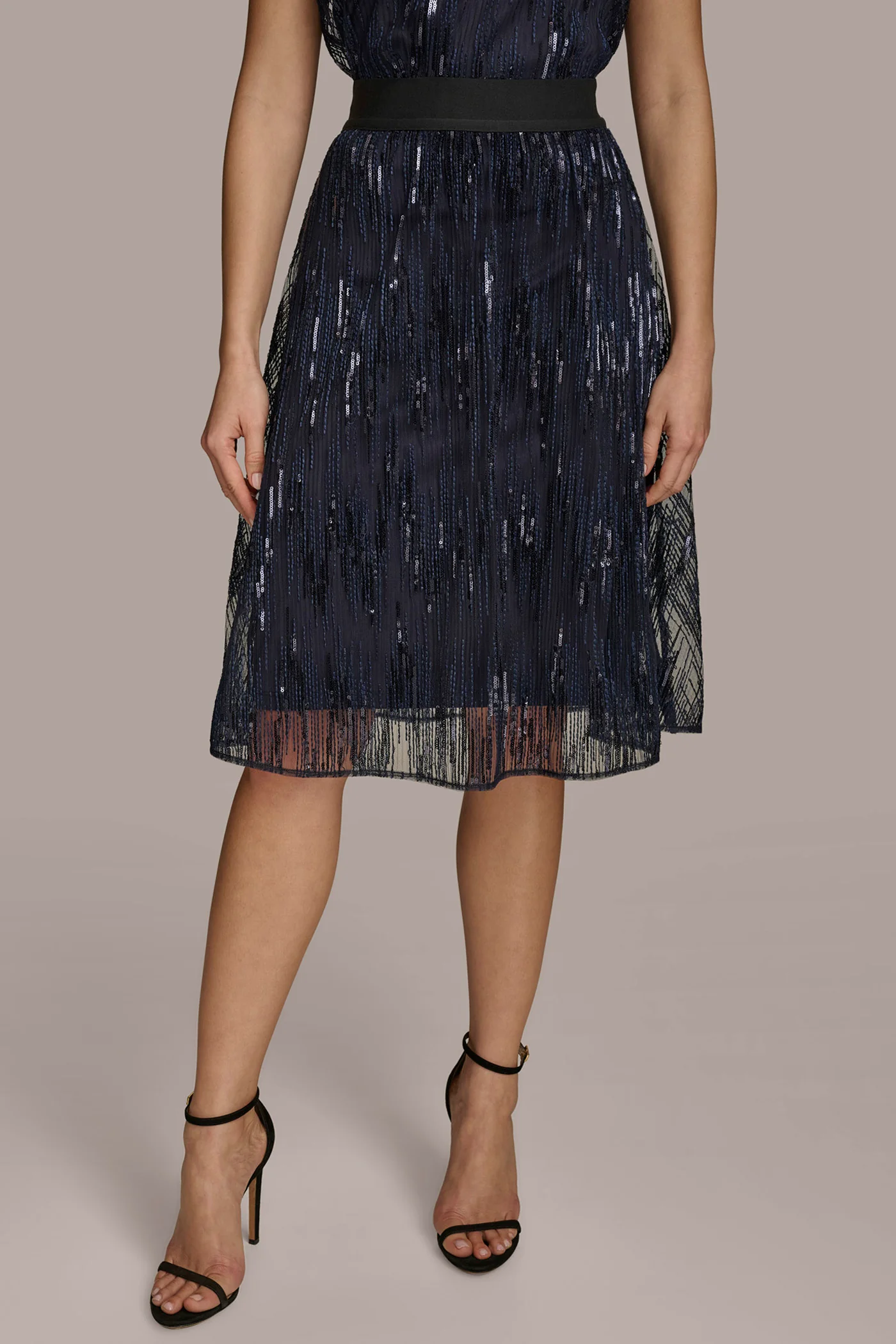SEQUIN MESH SKIRT - VXVOV