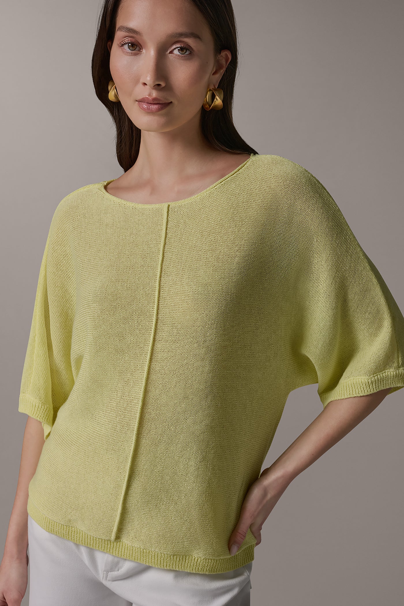 DOLMAN SLEEVE BOAT NECK SWEATER - VXVOV