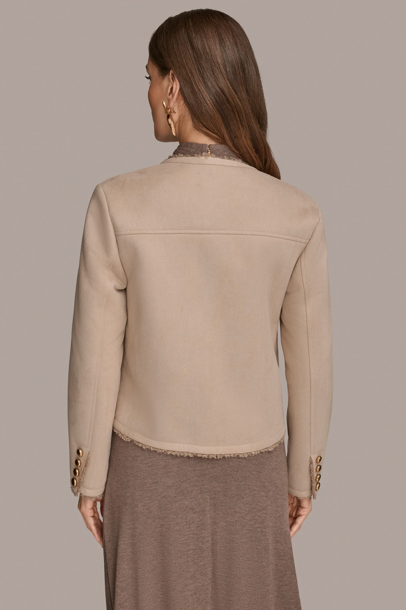 SHORT BUTTON-FRONT COAT - VXVOV