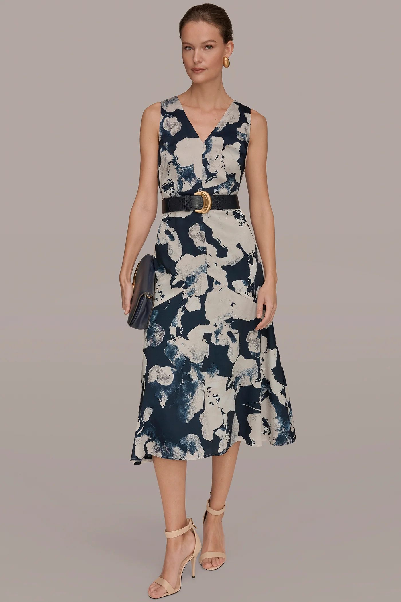 V-NECK FLORAL DRESS - VXVOV