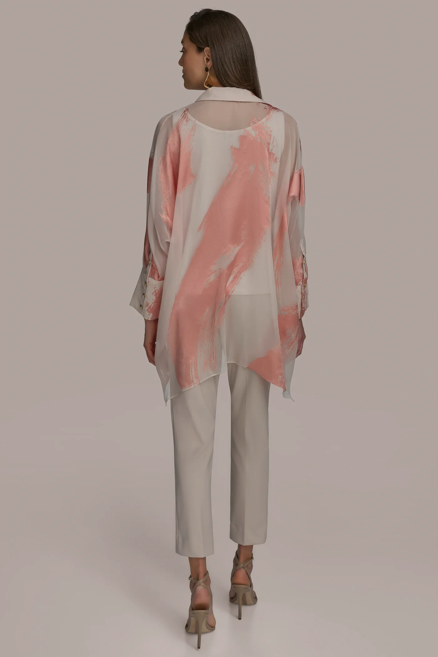 BRUSHSTROKE BURNOUT TOP - VXVOV