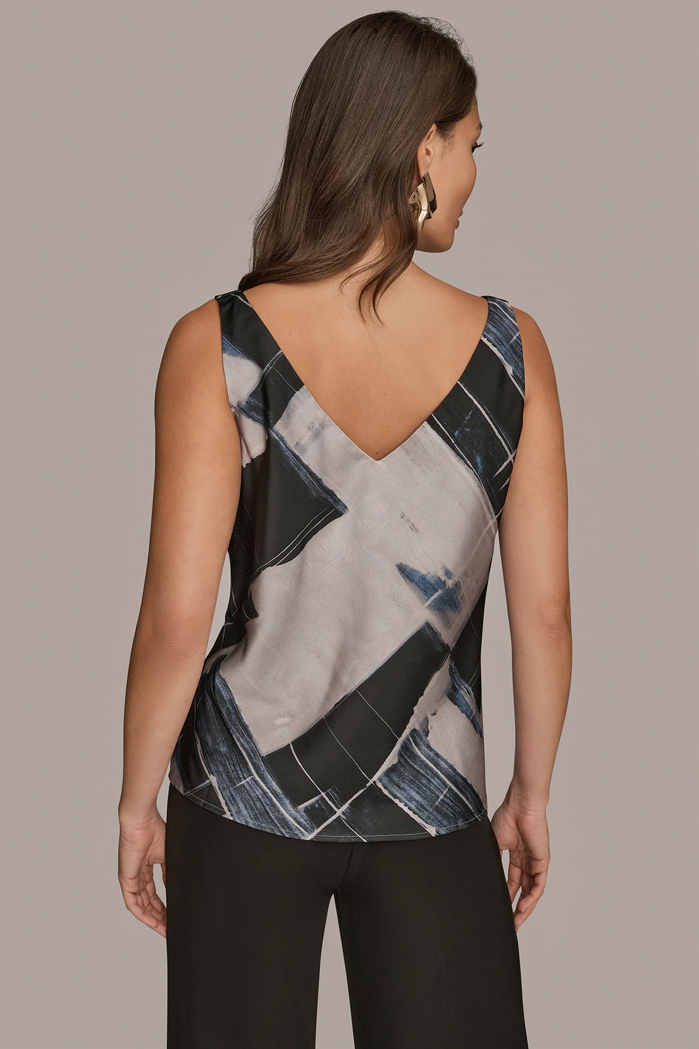 TWIST-SHOULDER SATIN CAMI - VXVOV
