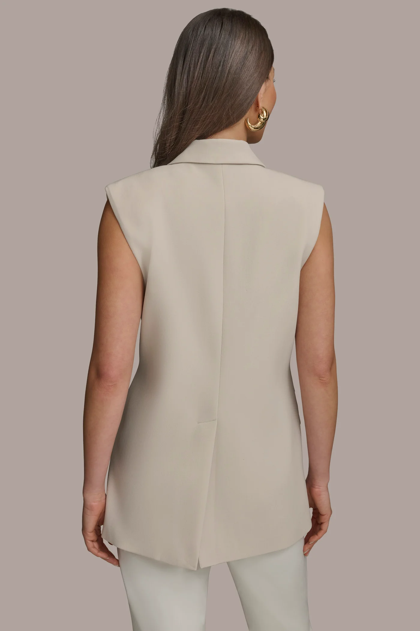 BUTTON VEST WITH POCKET DETAIL - VXVOV