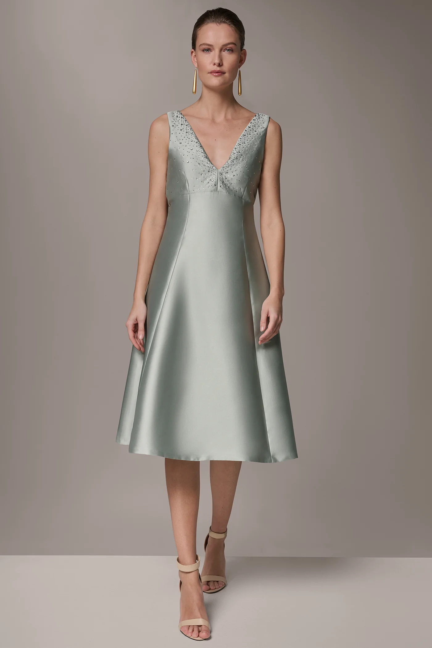MIKADO CRYSTAL MIDI GOWN - VXVOV