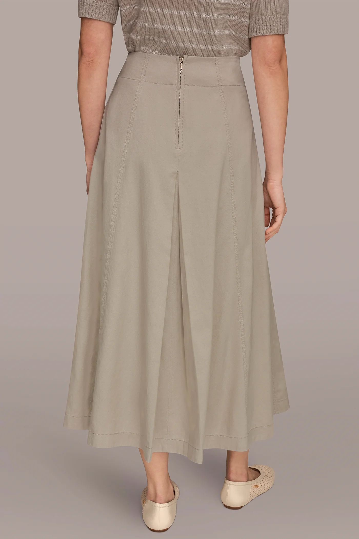 MIDI A-LINE PANEL SKIRT - VXVOV