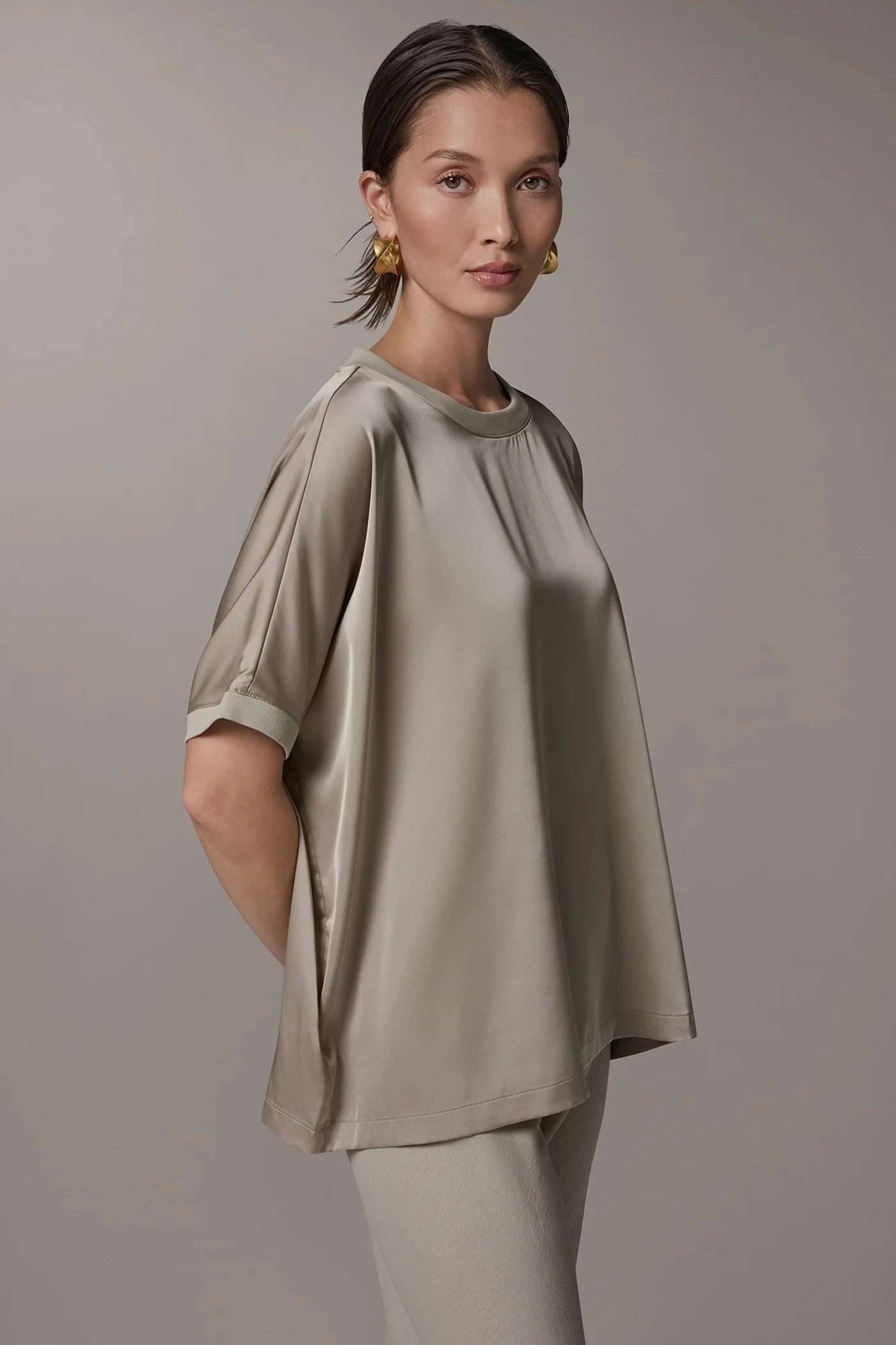 SHORT SLEEVE BOXY BLOUSE - VXVOV