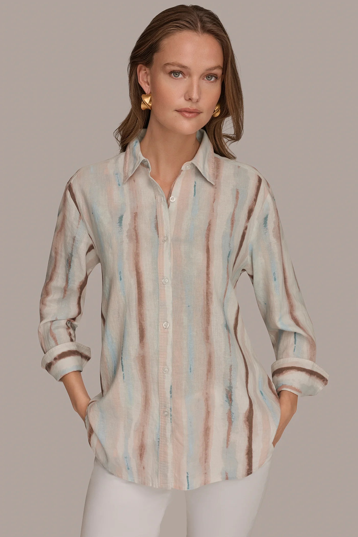 LONG SLEEVE STRIPE SHIRT - VXVOV