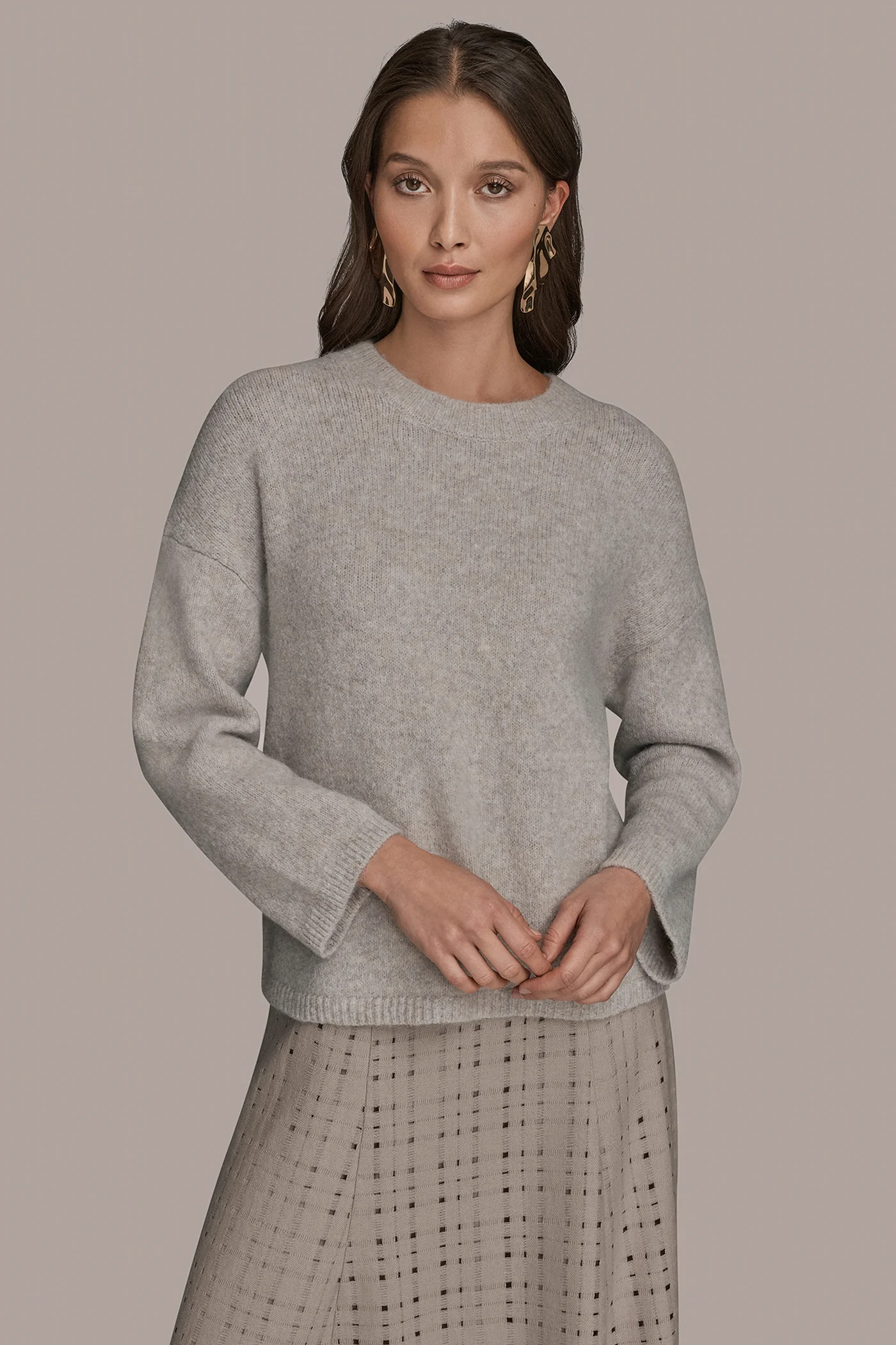 OVERSIZED LONG SLEEVE CREW-NECK SWEATER - VXVOV
