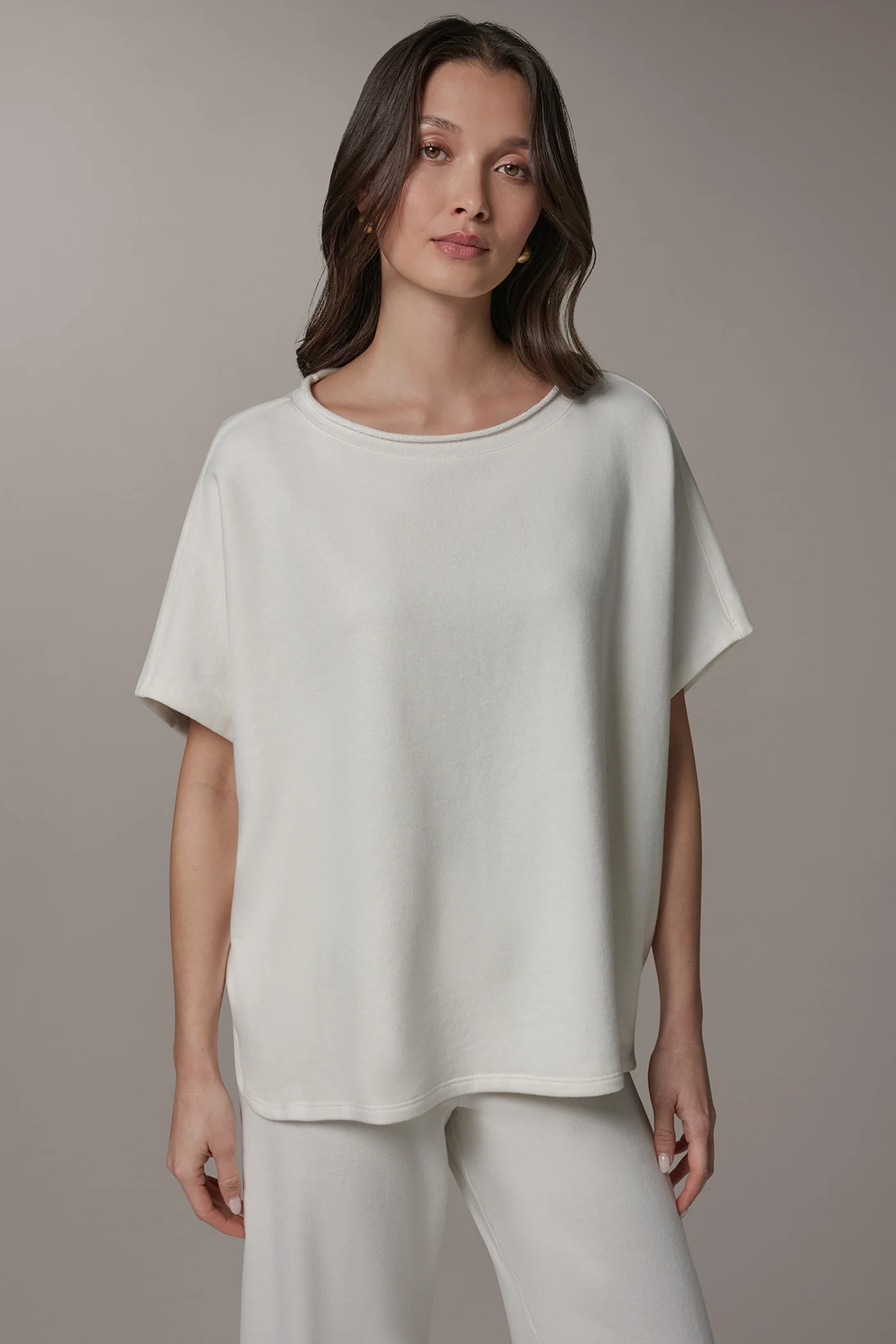 SHORT SLEEVE BOAT NECK PULLOVER - VXVOV