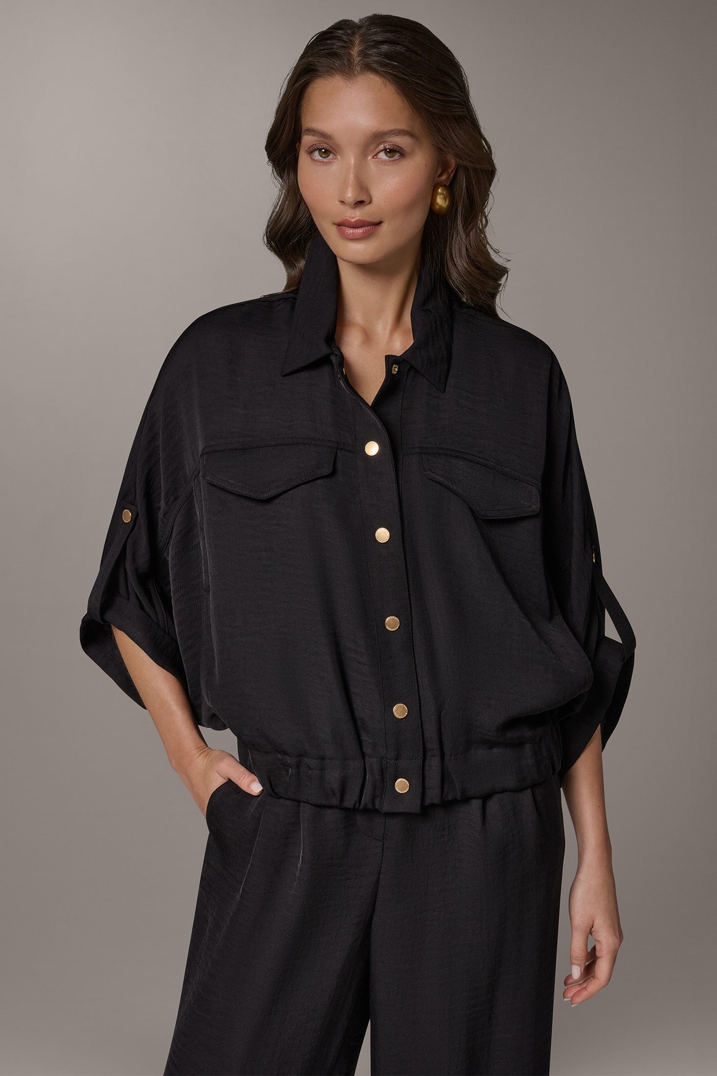 CINCHED HEM SHIRT - VXVOV