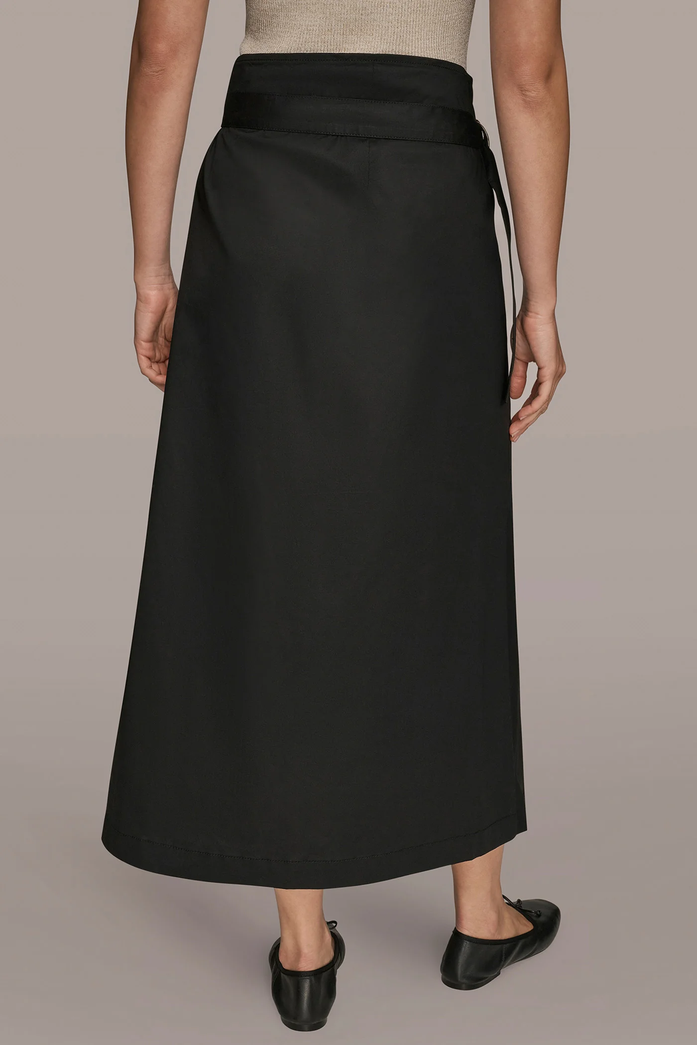 ASYMMETRIC MIDI WRAP CARGO SKIRT - VXVOV