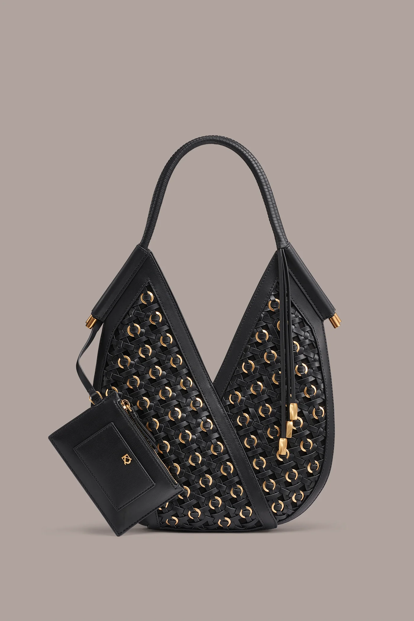 BALDWIN MINI WOVEN GROMMET SHOULDER BAG - VXVOV