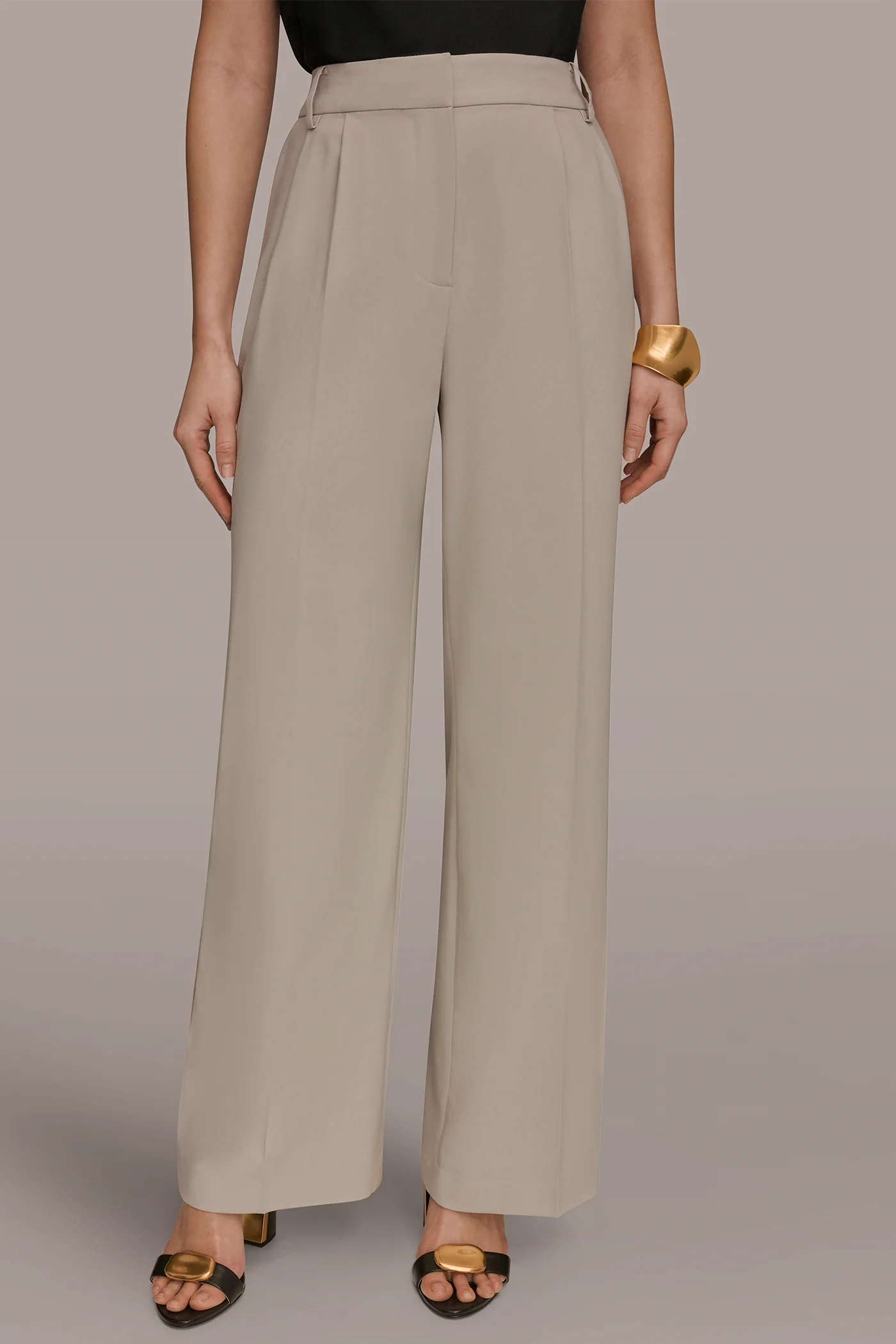 PLEATED WIDE LEG PANT - VXVOV