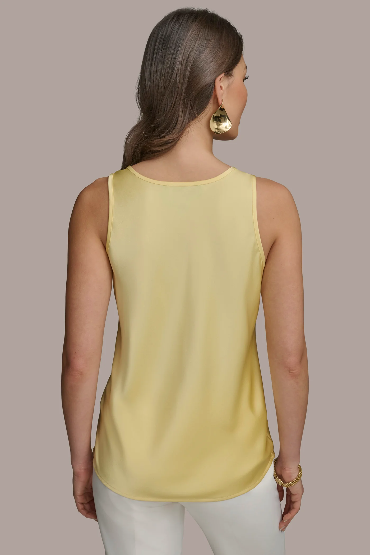 SOLID SLEEVELESS SHELL - VXVOV