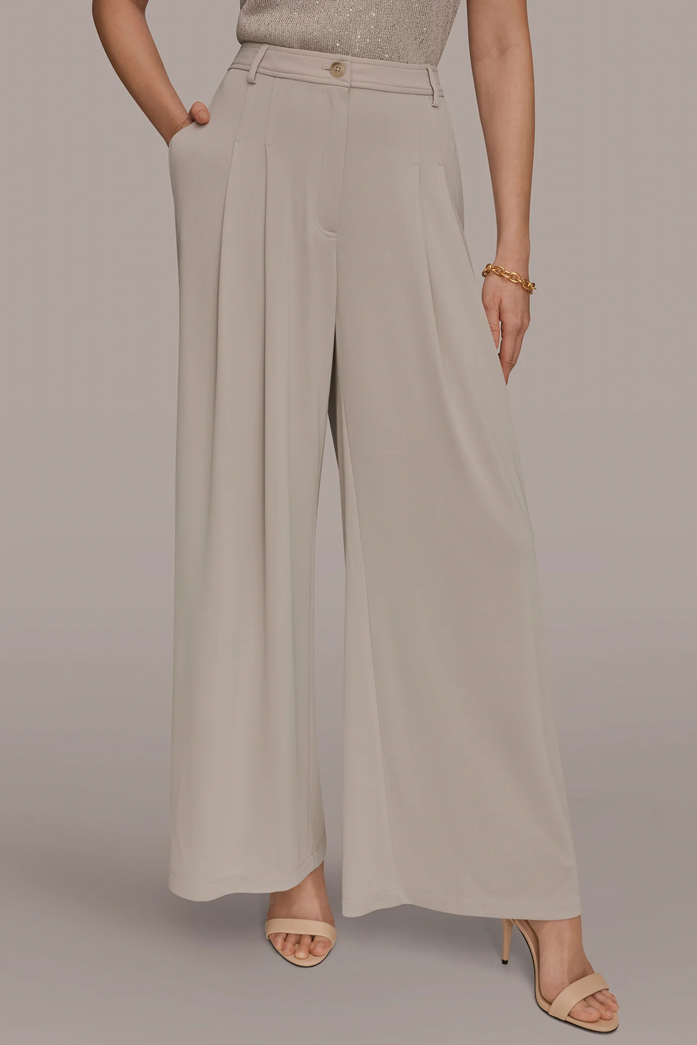 PLEATED KNIT PANT - VXVOV