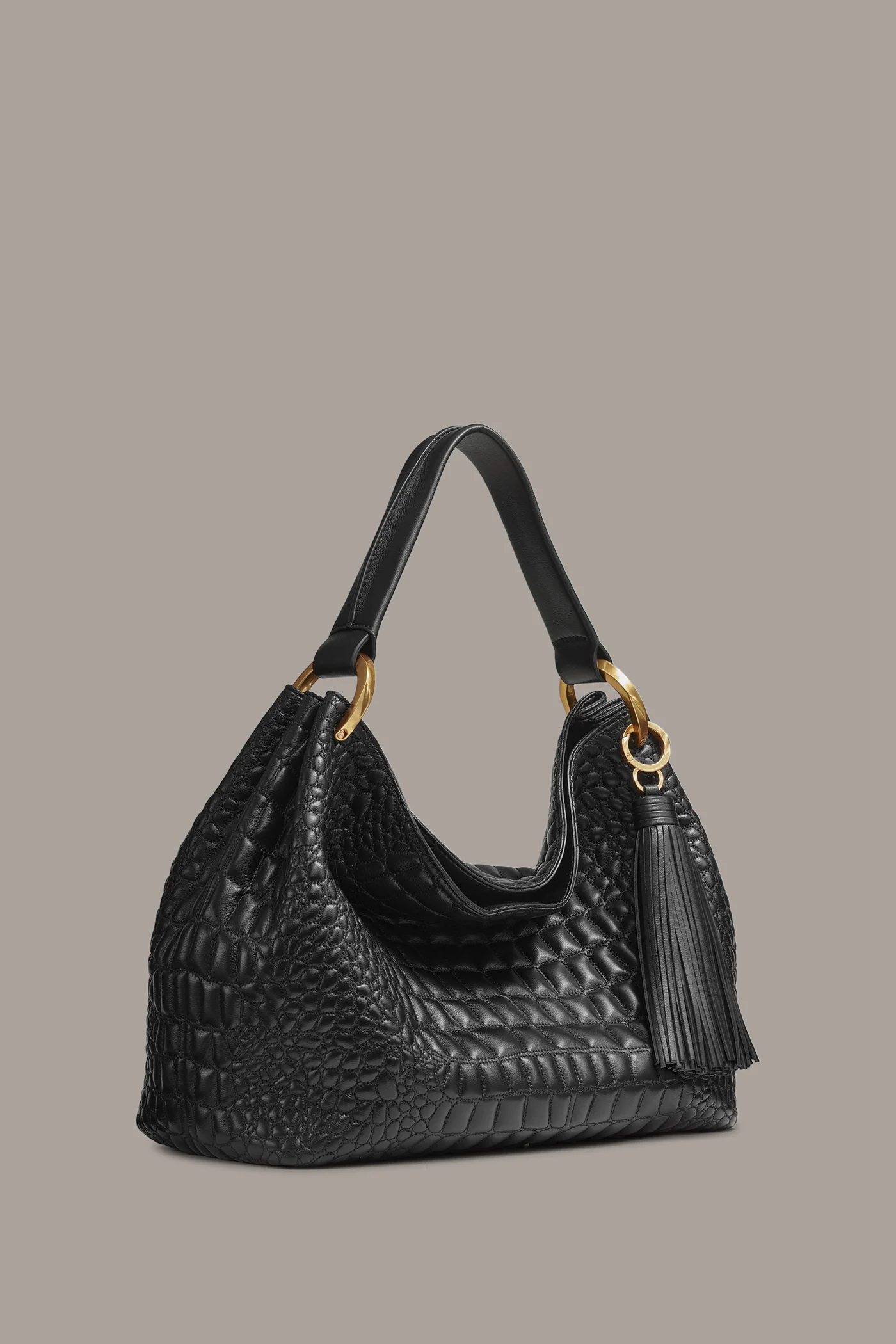 GLENWOOD CROC-EFFECT SHOULDER BAG - VXVOV