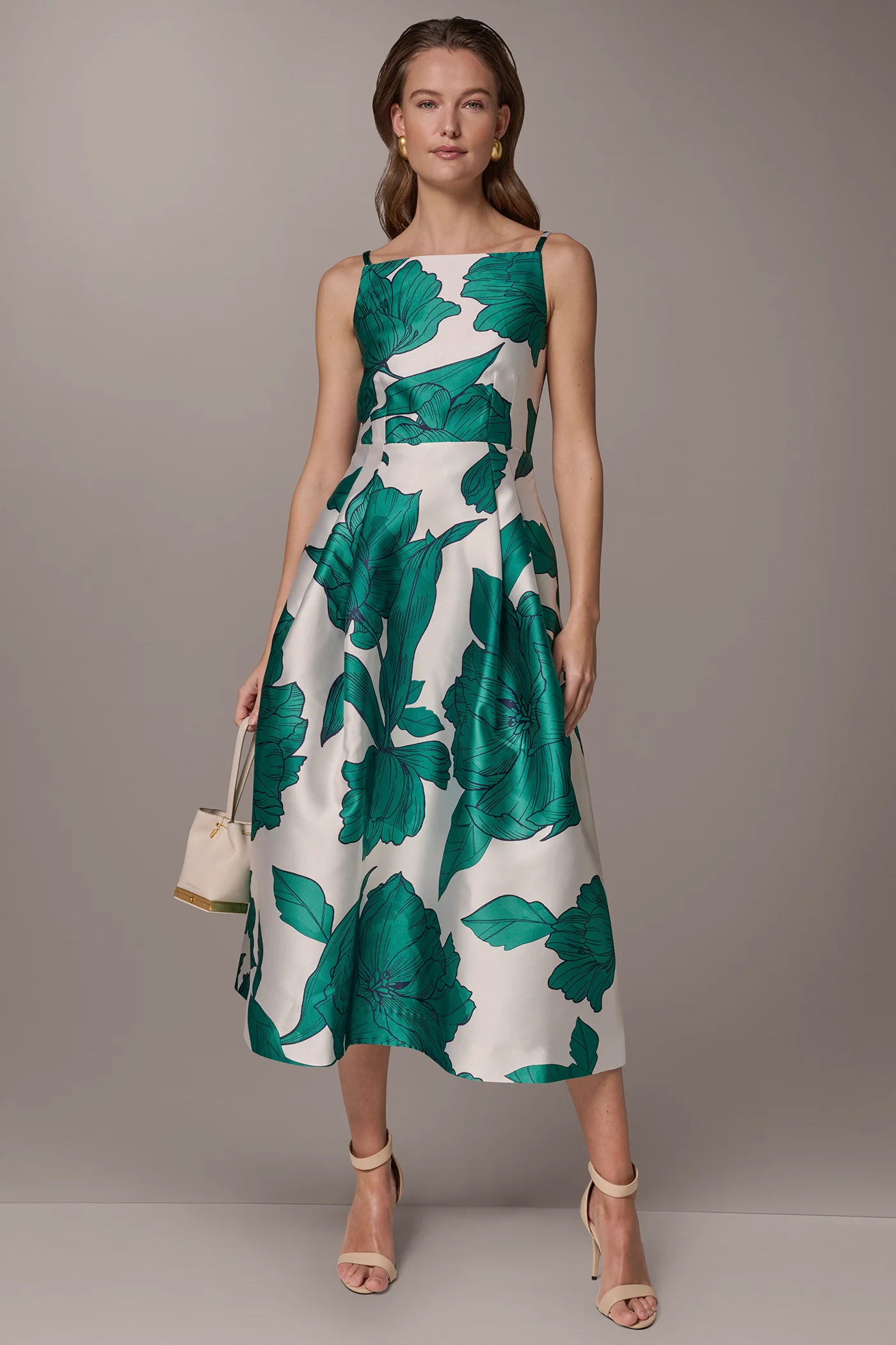 MIKADO FLORAL MIDI GOWN - VXVOV