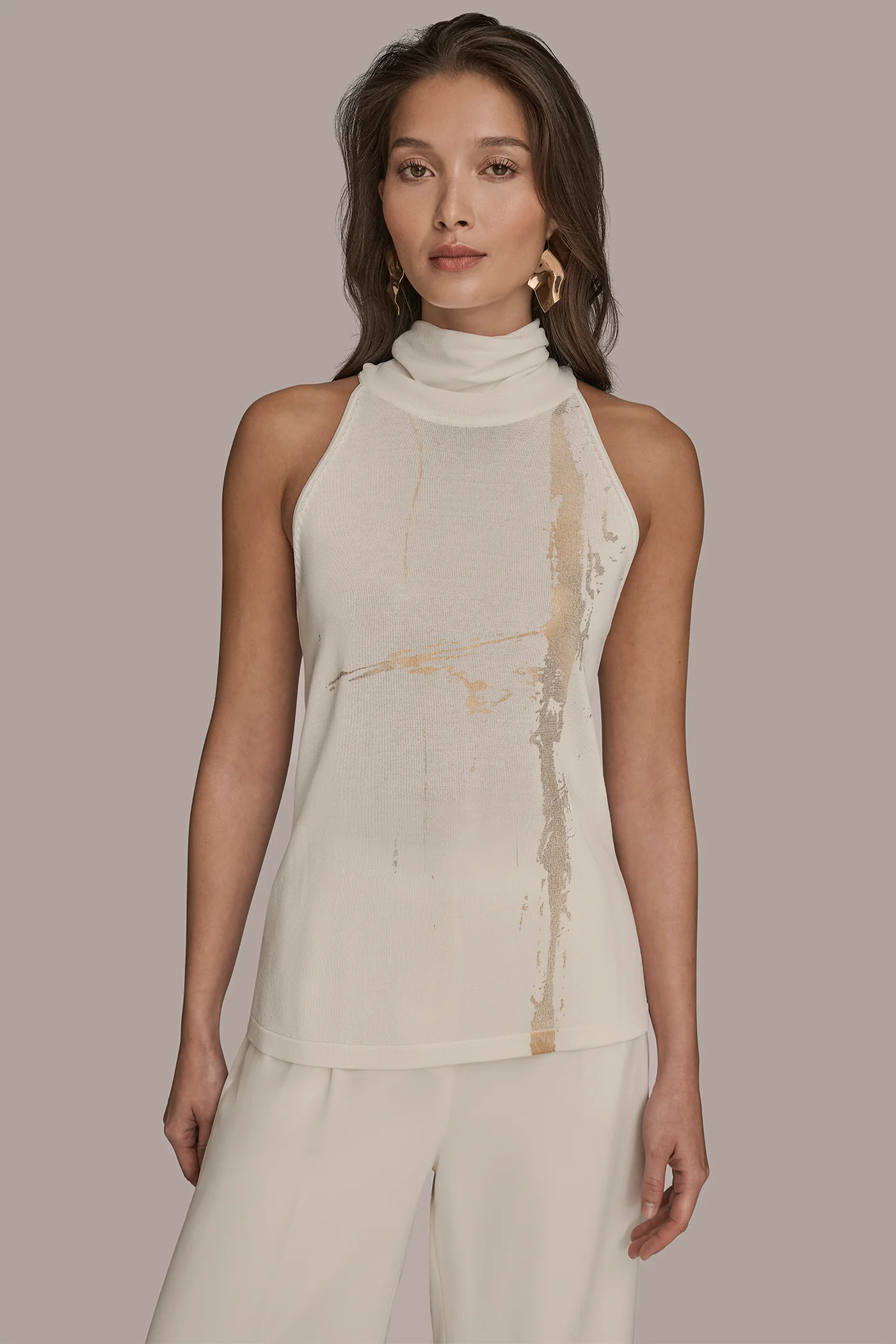 HALTER NECK PRINTED BLOUSE - VXVOV