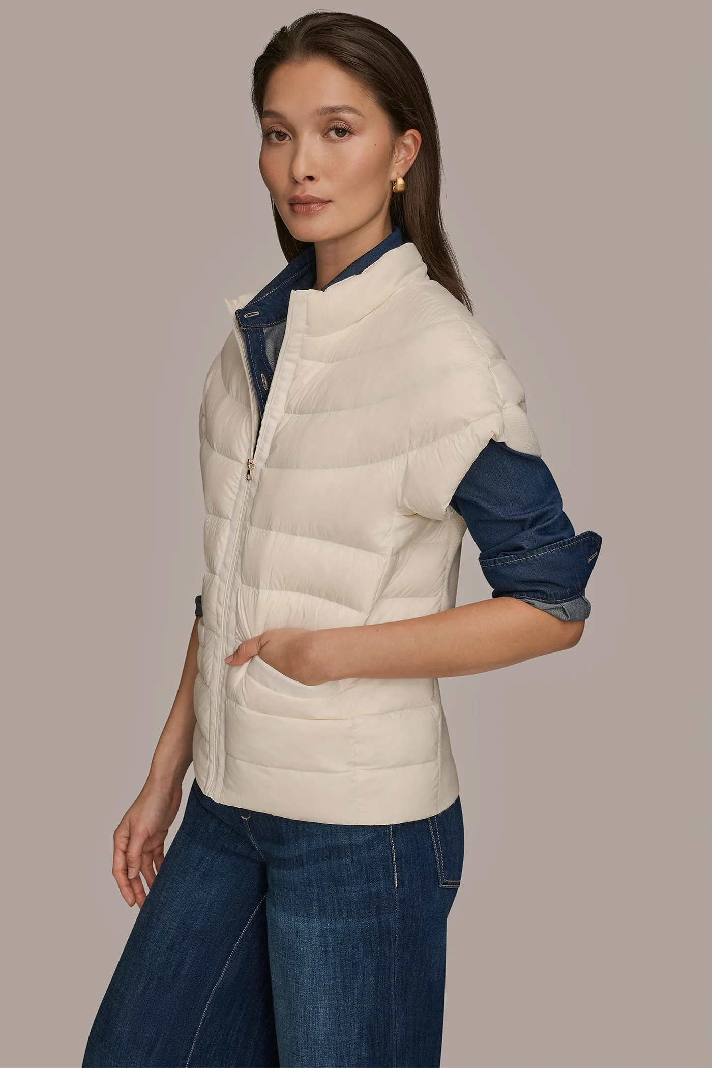 CAP SLEEVE PUFFER VEST - VXVOV