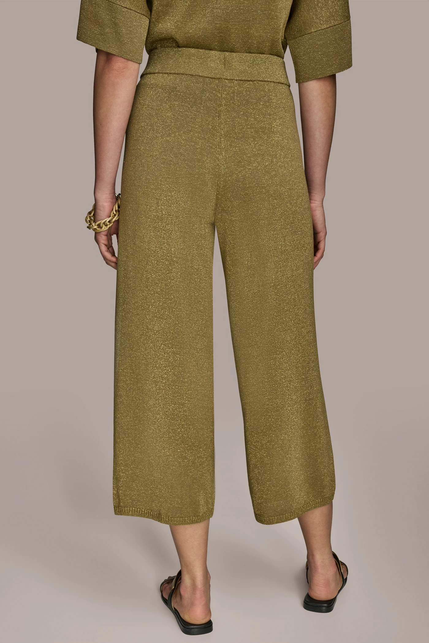 WIDE LEG SHIMMER PANT - VXVOV