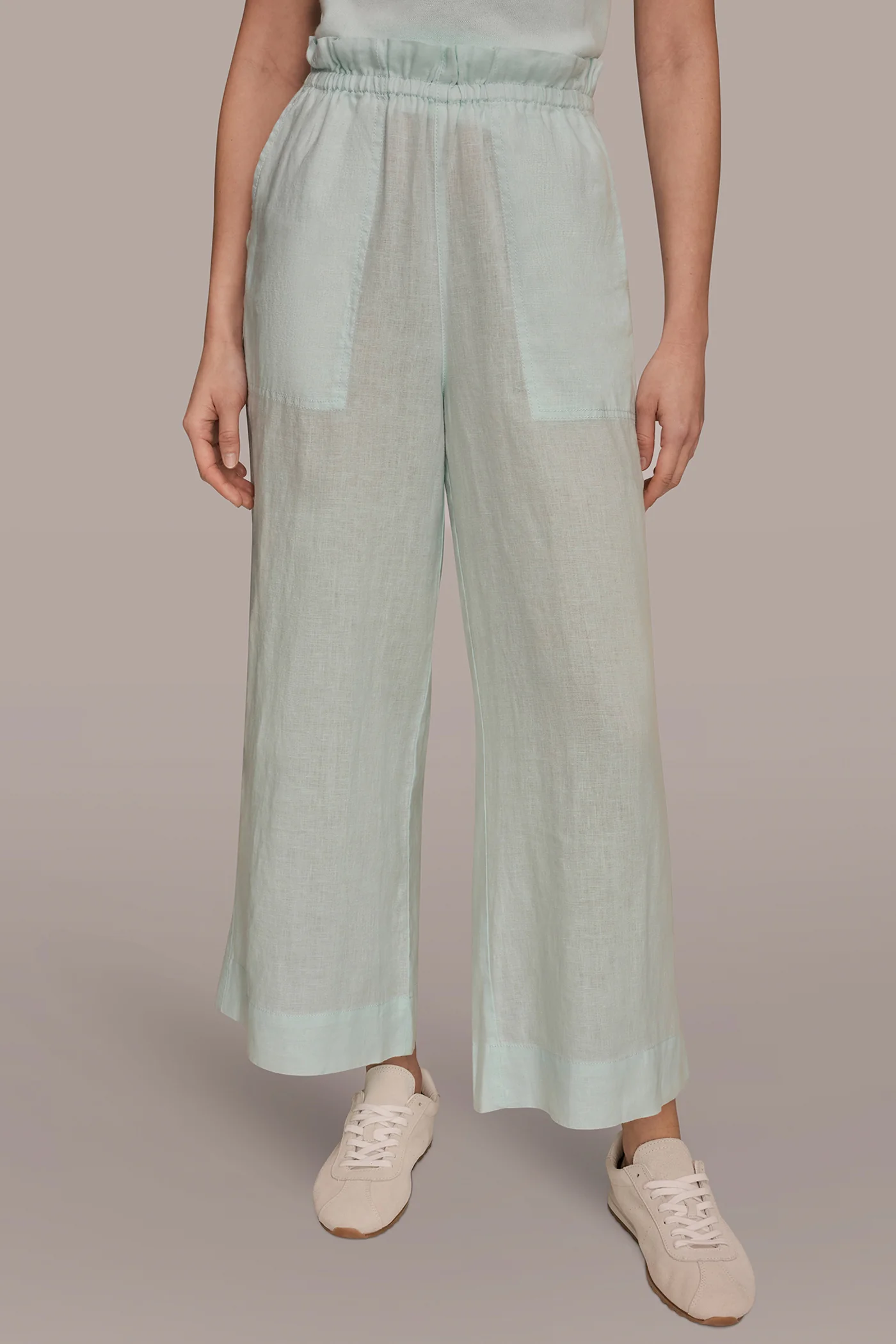 LINEN EXTRA HIGH-RISE PAPERBAG PANT - VXVOV