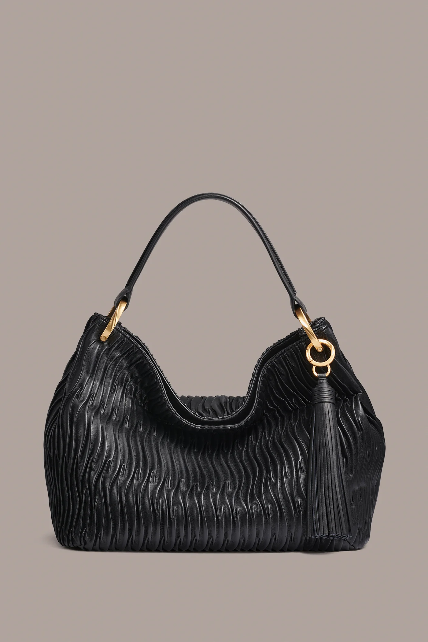 GLENWOOD PLEATED SHOULDER BAG - VXVOV