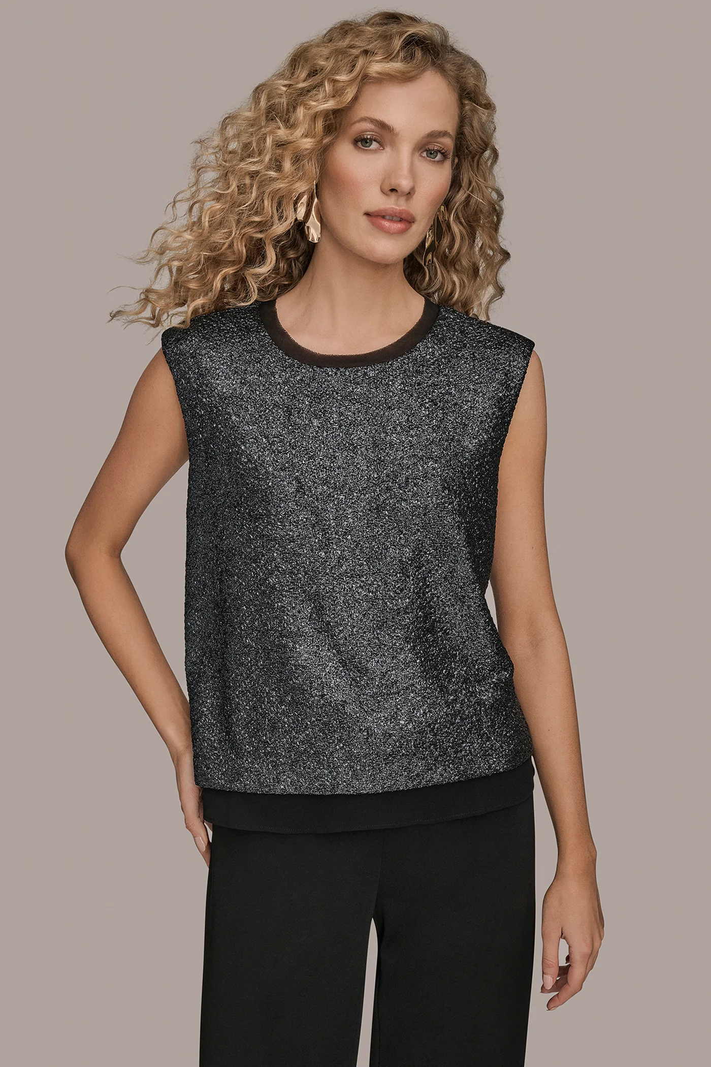 CHIFFON-TRIMMED BLOUSE - VXVOV