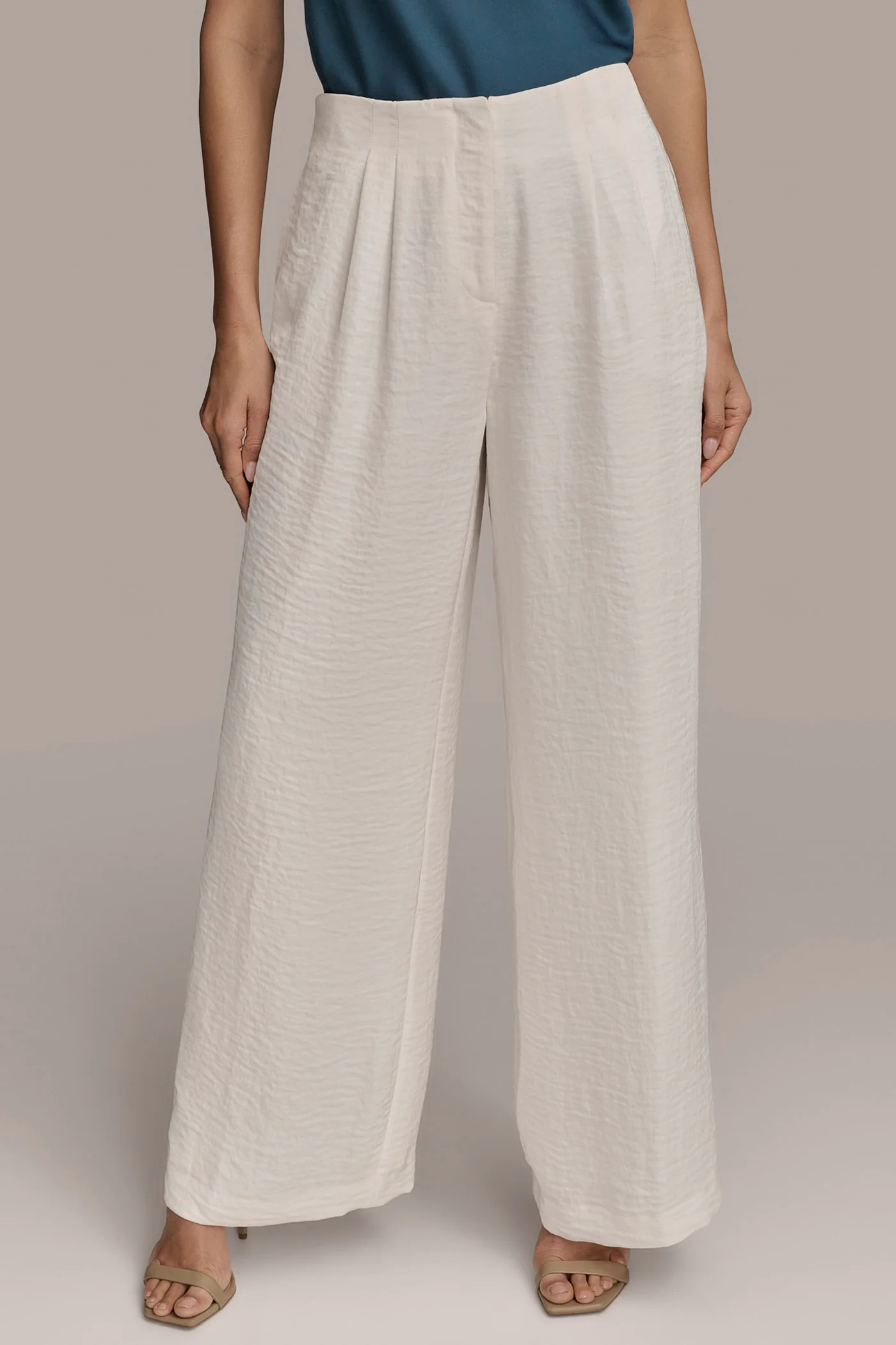 CRINKLED WIDE LEG PANT - VXVOV