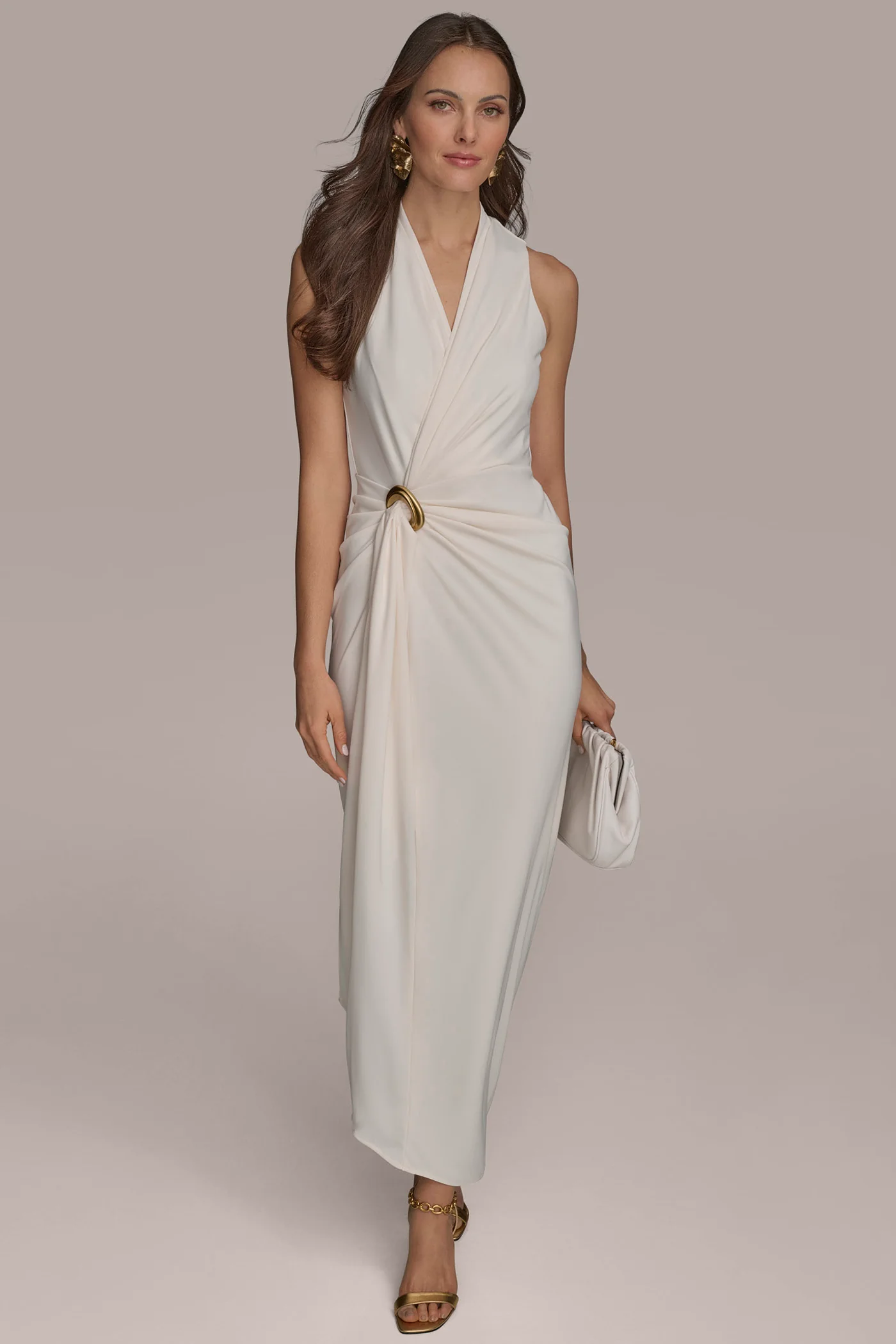 WRAP-EFFECT GOWN - VXVOV