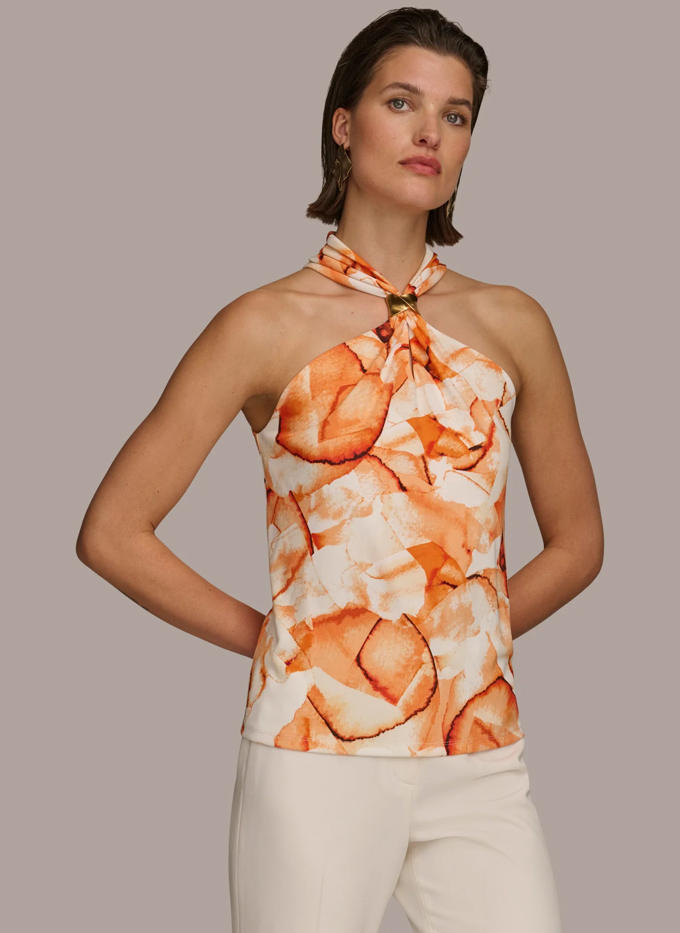 PRINT HALTER WITH TWIST HARDWARE - VXVOV