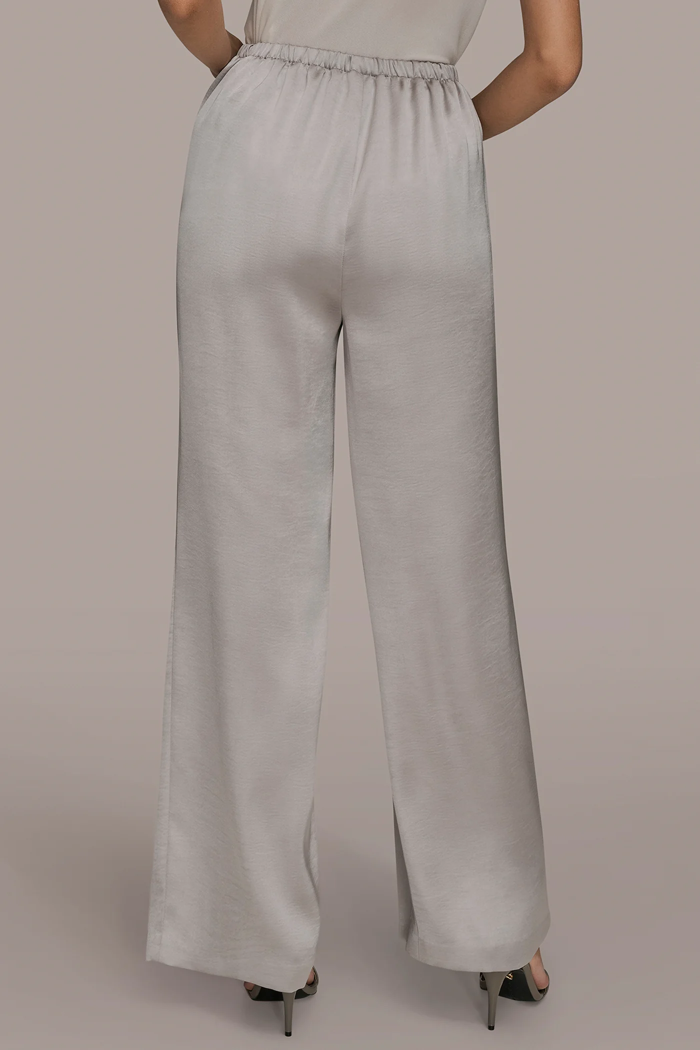 EXTRA HIGH-RISE SATIN PULL-ON PANT - VXVOV