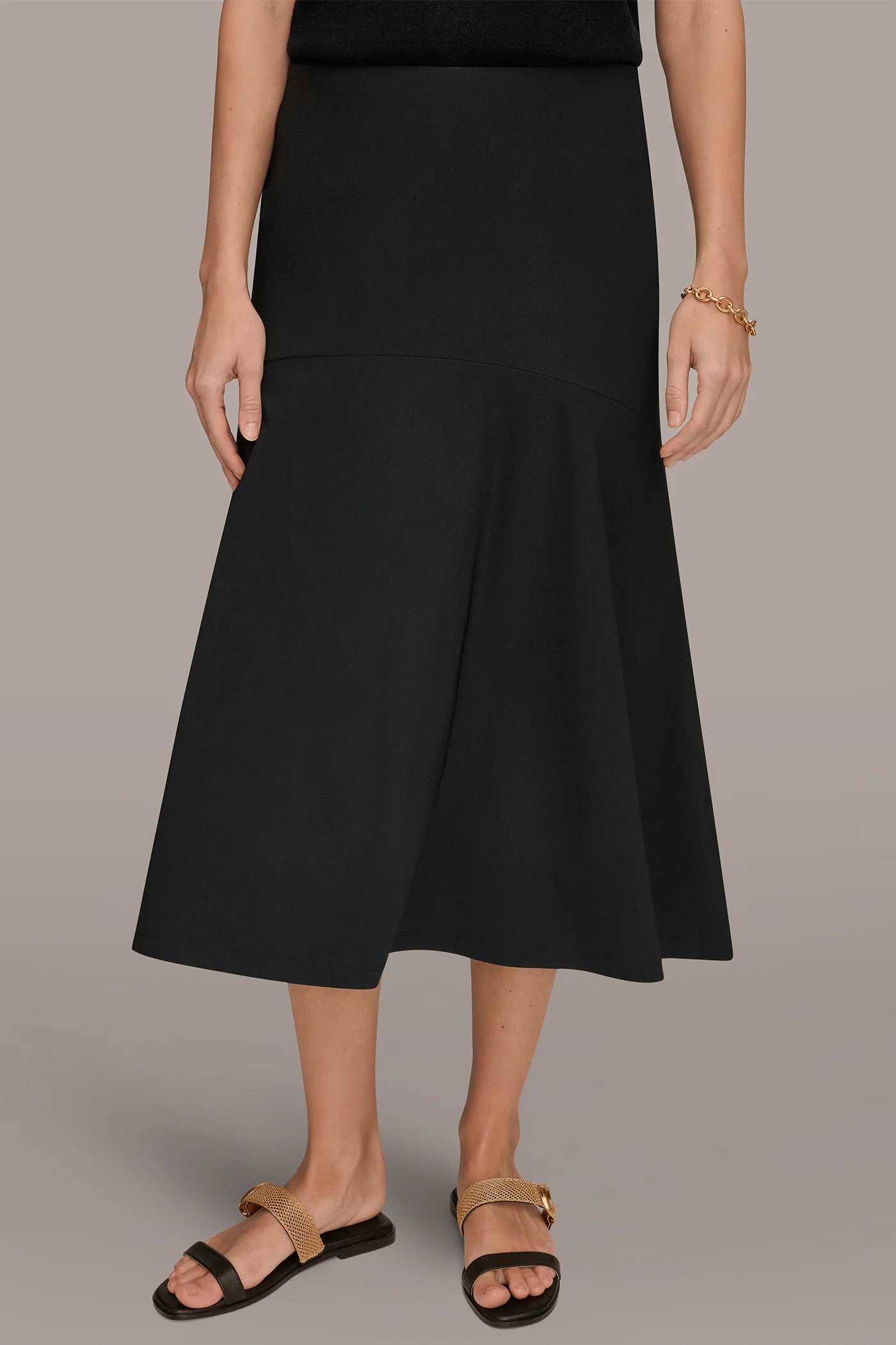 MIDI HI-LOW TRUMPET SKIRT - VXVOV