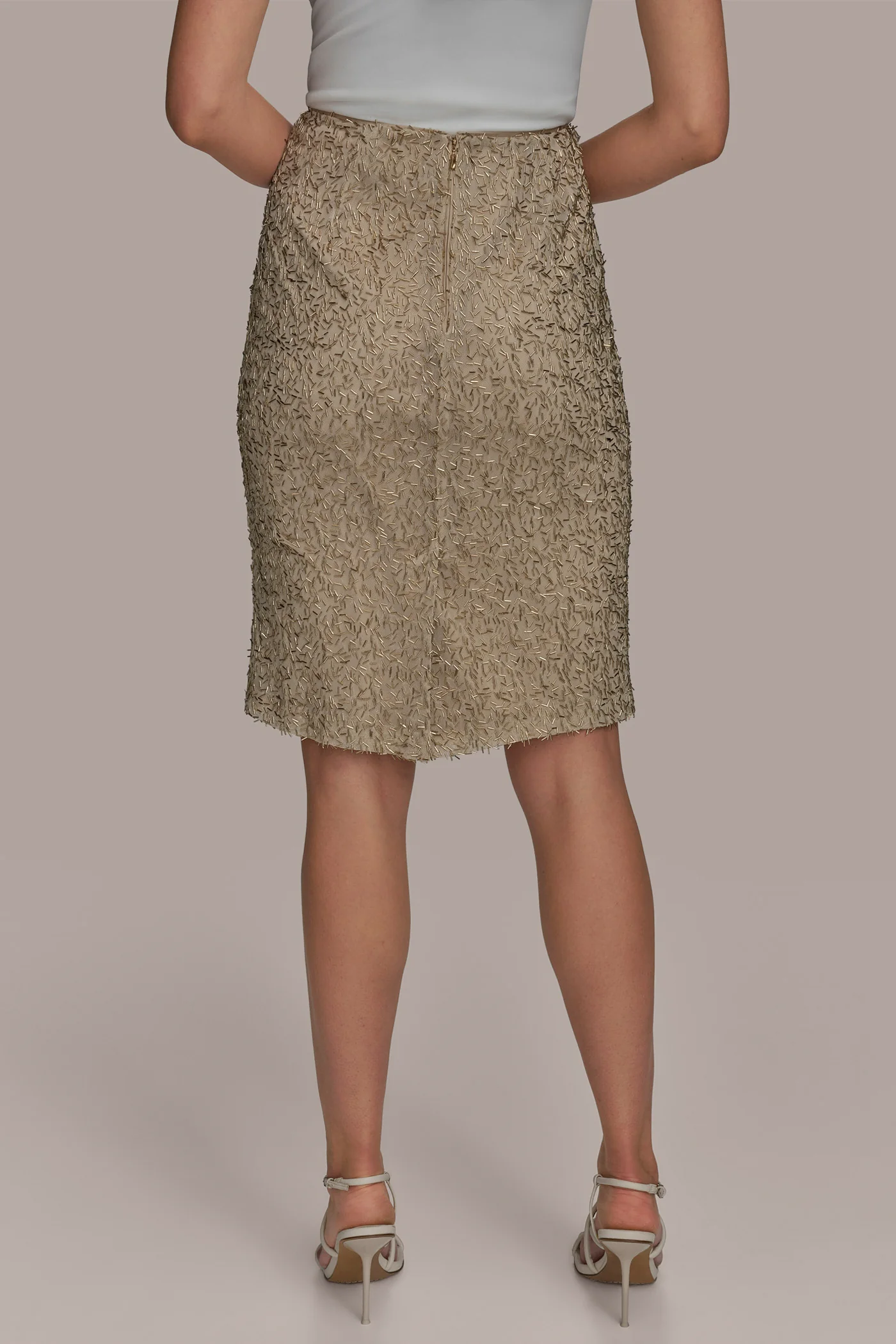 BUGLE BEAD PENCIL SKIRT - VXVOV